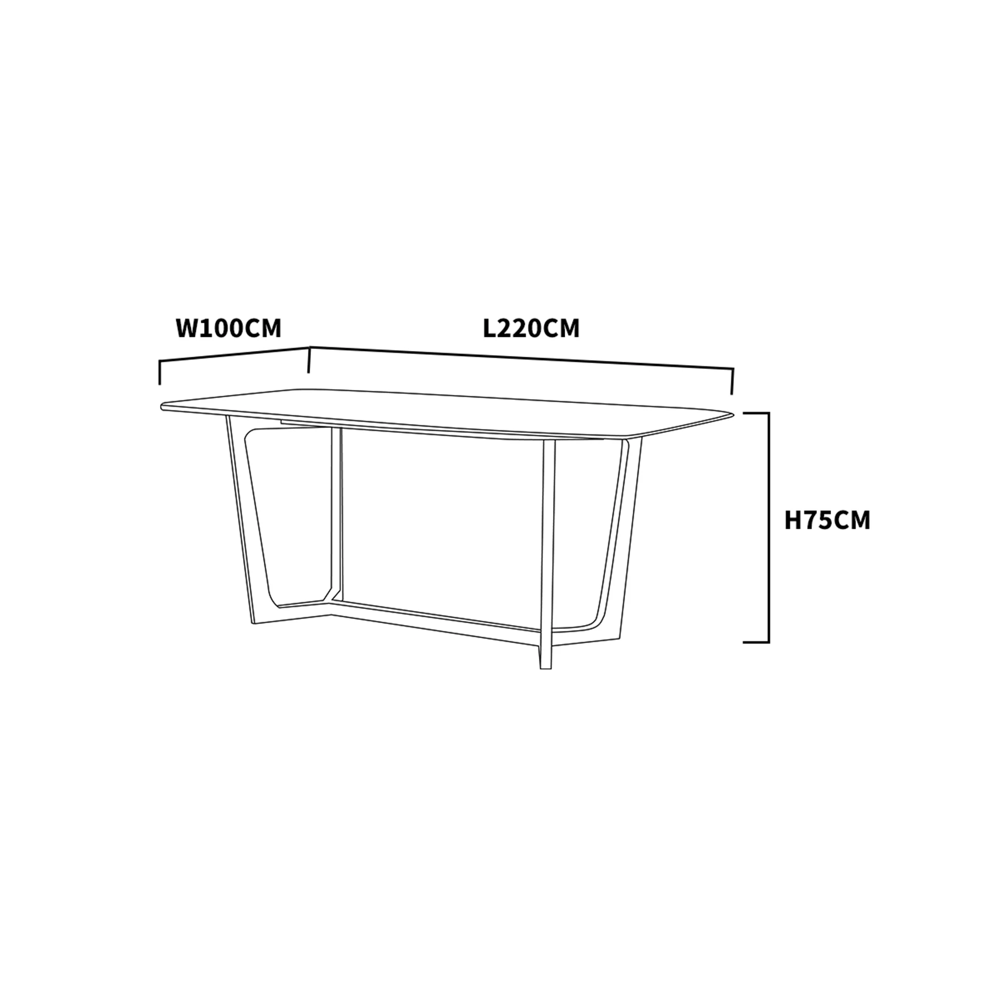 Acoma Dining Table 180cm|200cm|220cm|260cm - Image 8