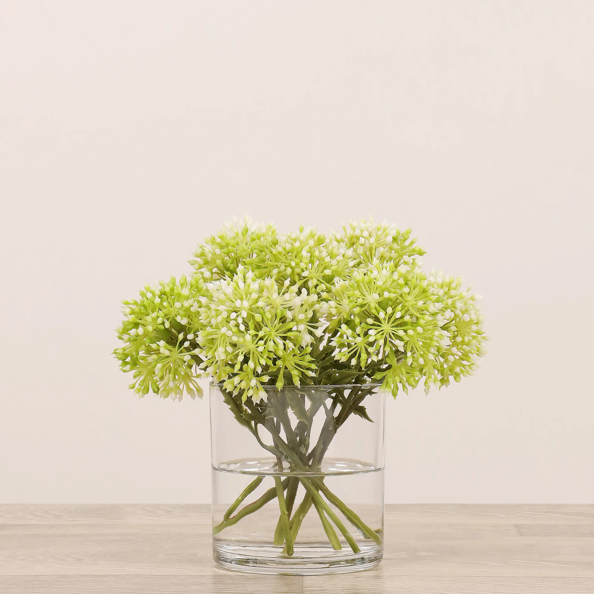 Allium Arrangement in Glass Vase - Image 2