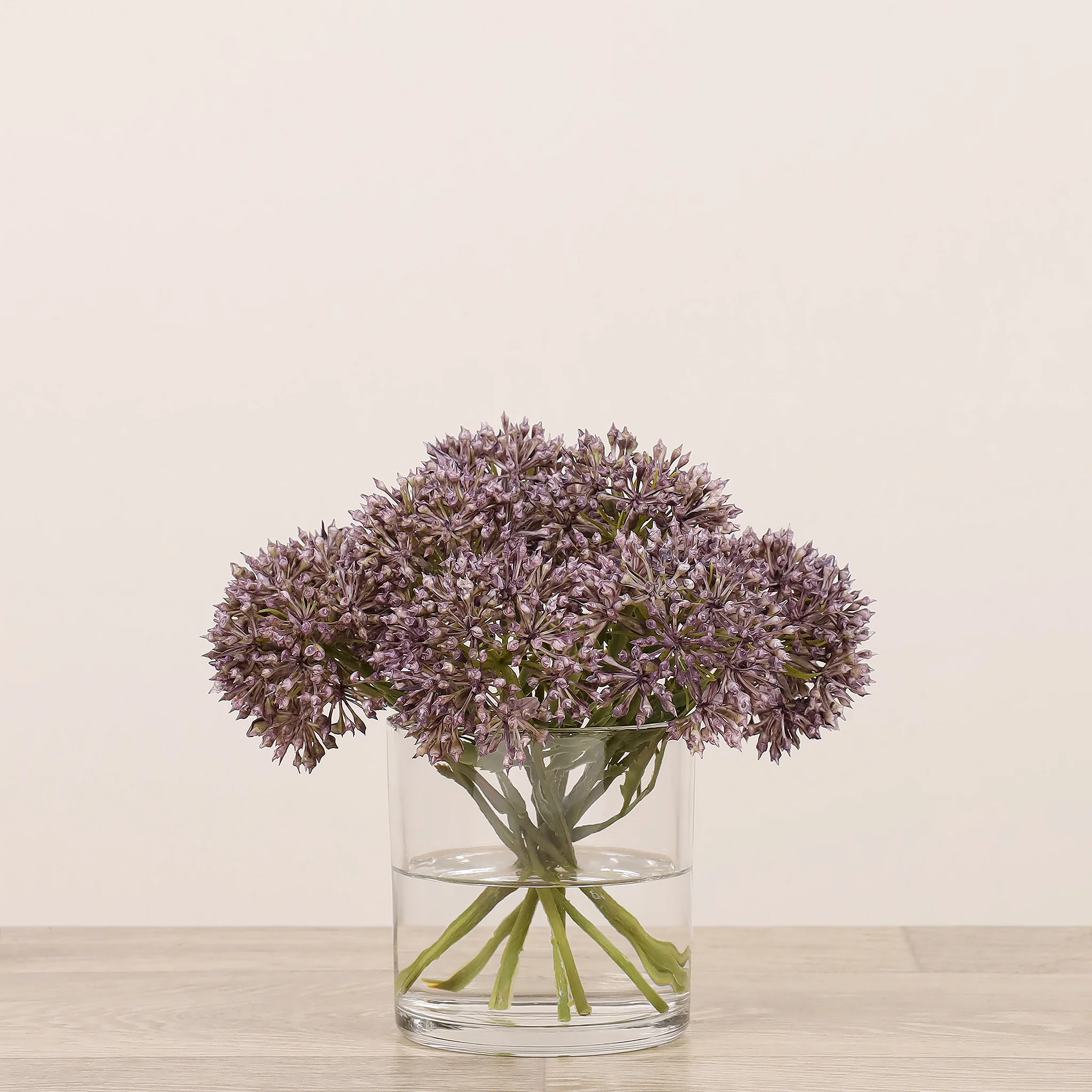Allium Arrangement in Glass Vase - Image 6