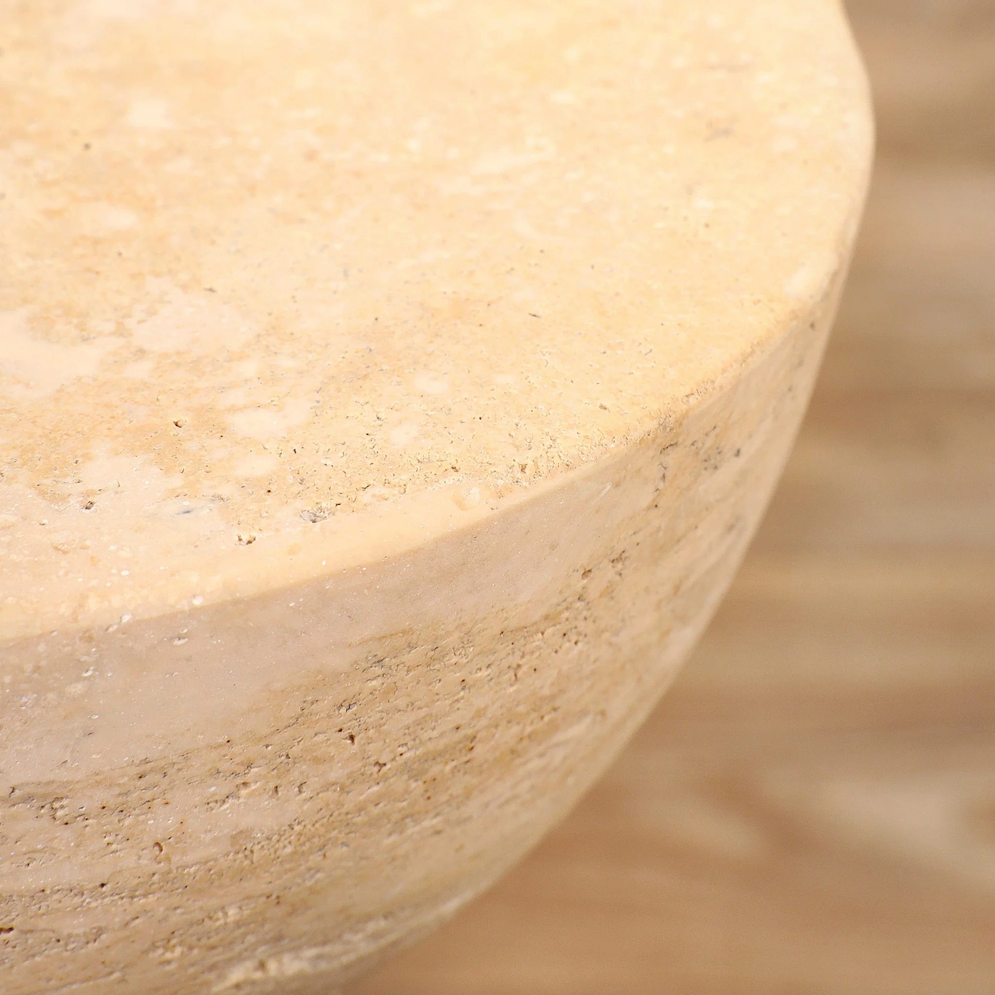 Ambrose Travertine Side Table - Image 2