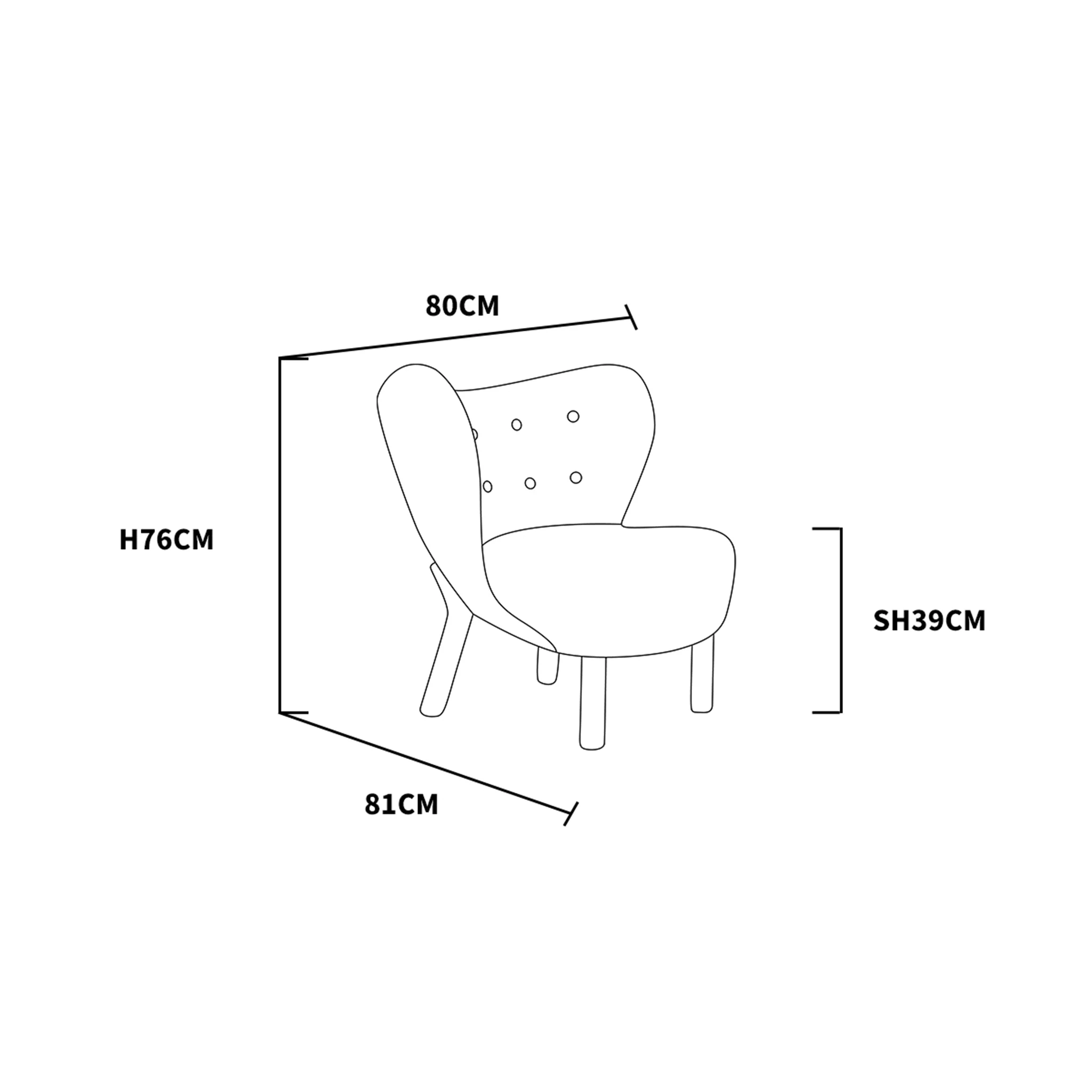 Antoni Armchair Lounge Chair - Image 6