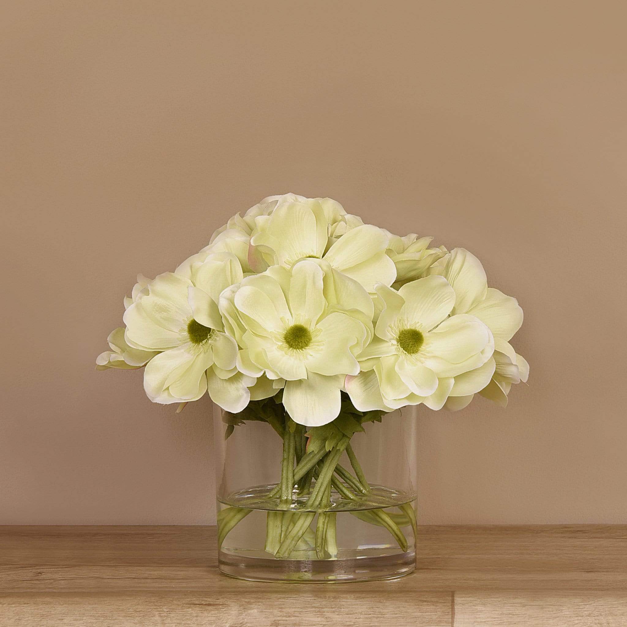 Artificial Anemone Arrangement in Glass Vase - Image 15