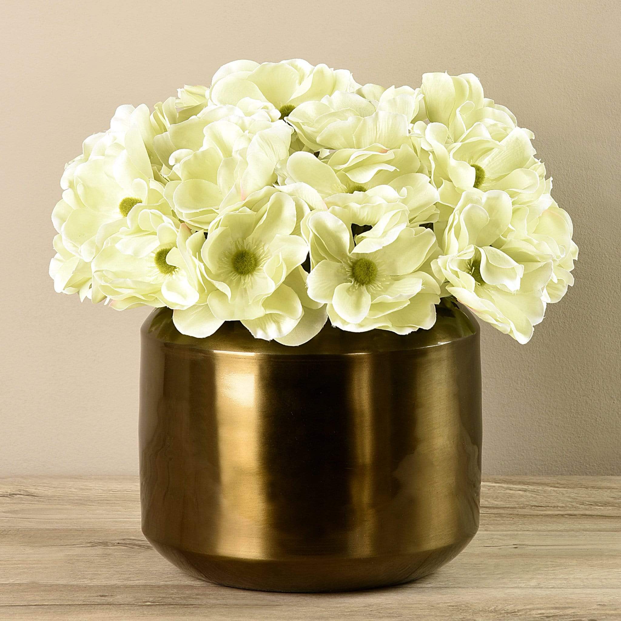 Artificial Anemone in Copper Vase - Image 4