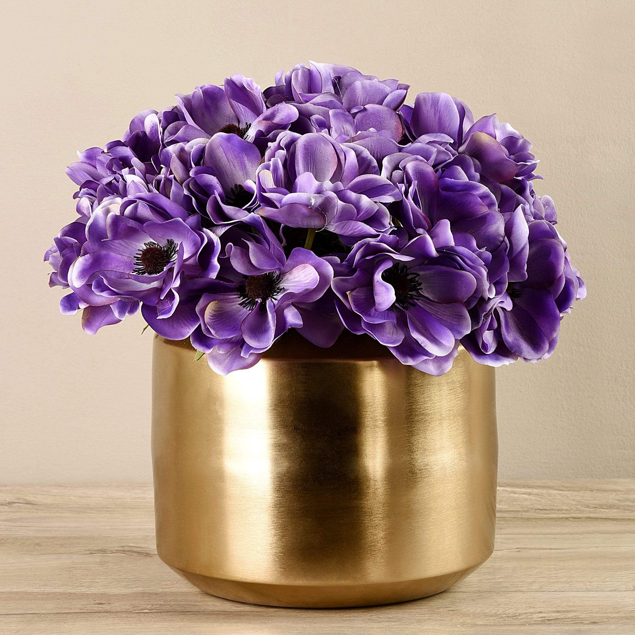 Artificial Anemone in Gold Pot - Image 2