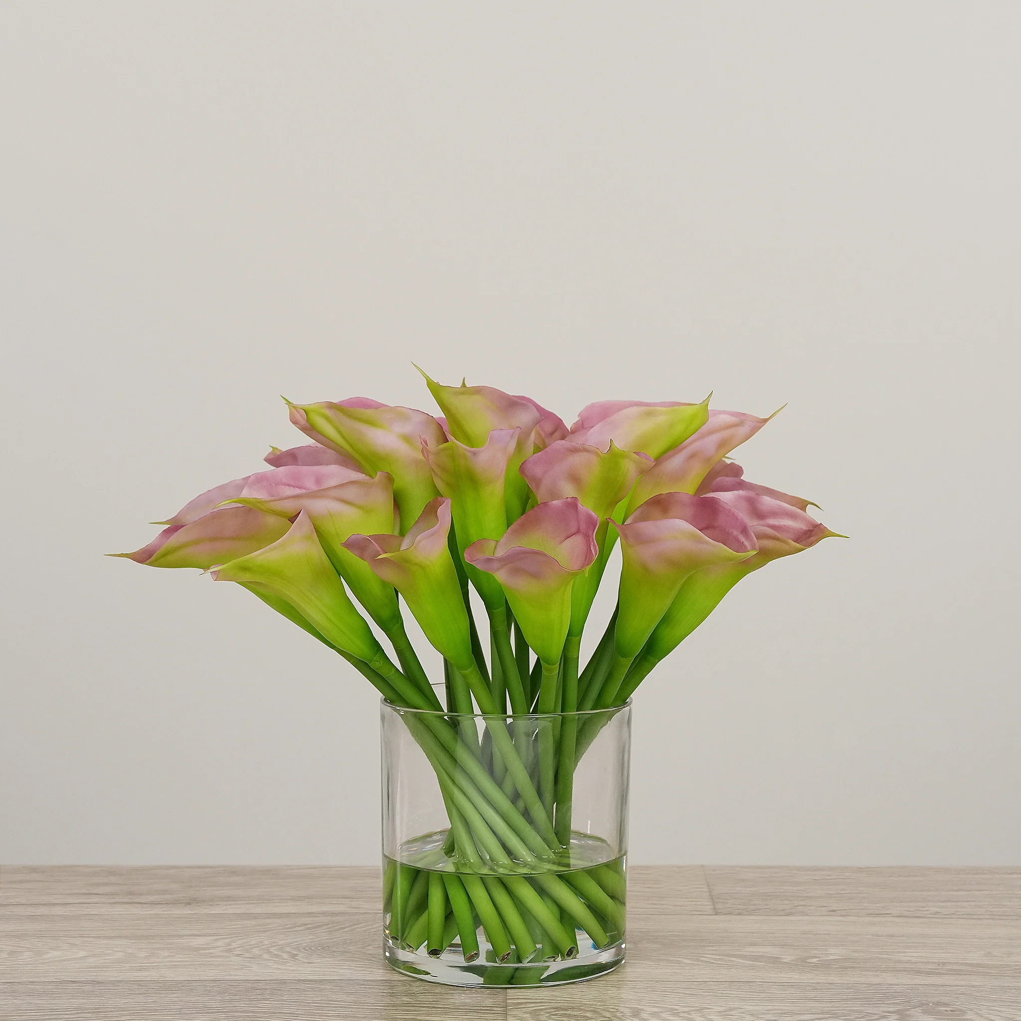 Artificial Calla lily Arrangement in Glass Vase - Image 5