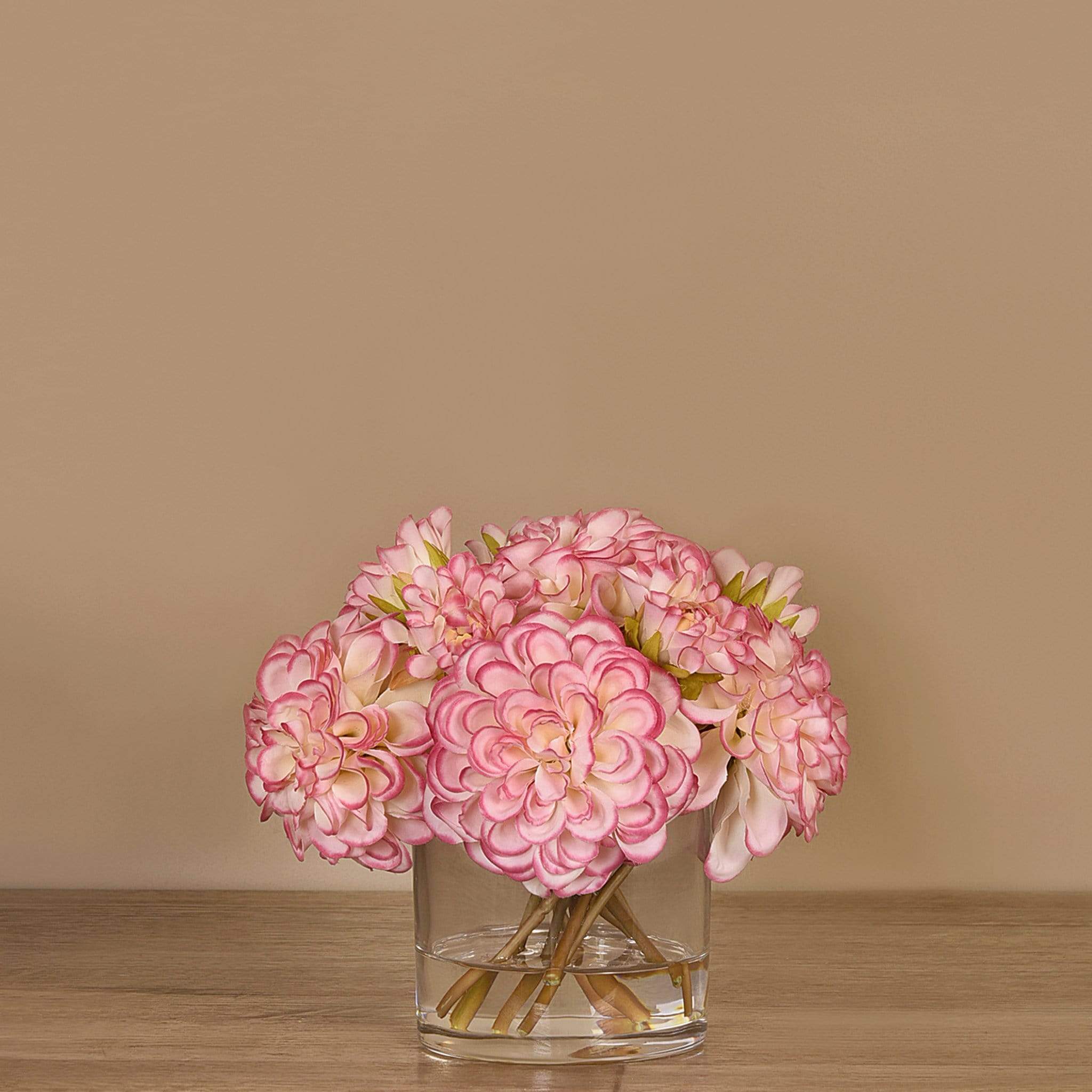Artificial Dahlia Arrangement in Glass Vase - Image 10