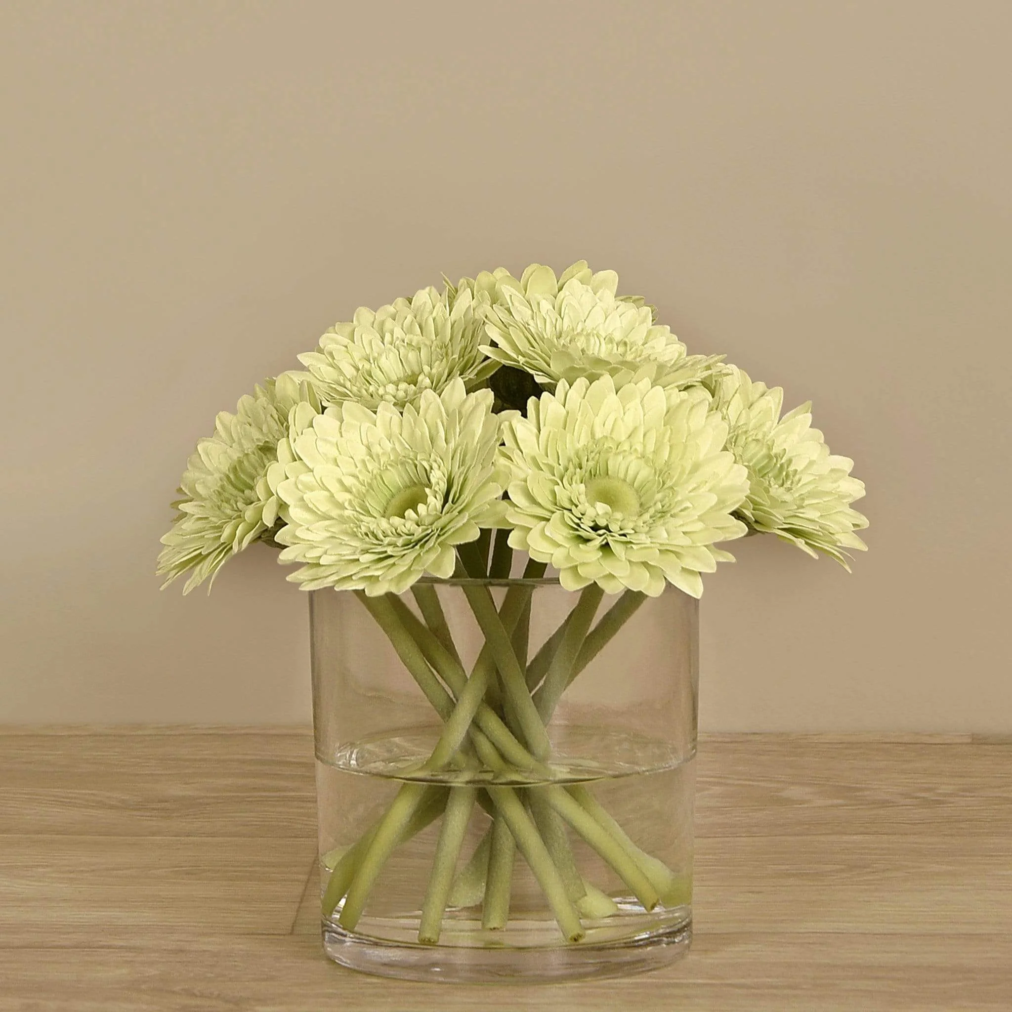 Artificial Gerbera Arrangement in Glass Vase - Image 14