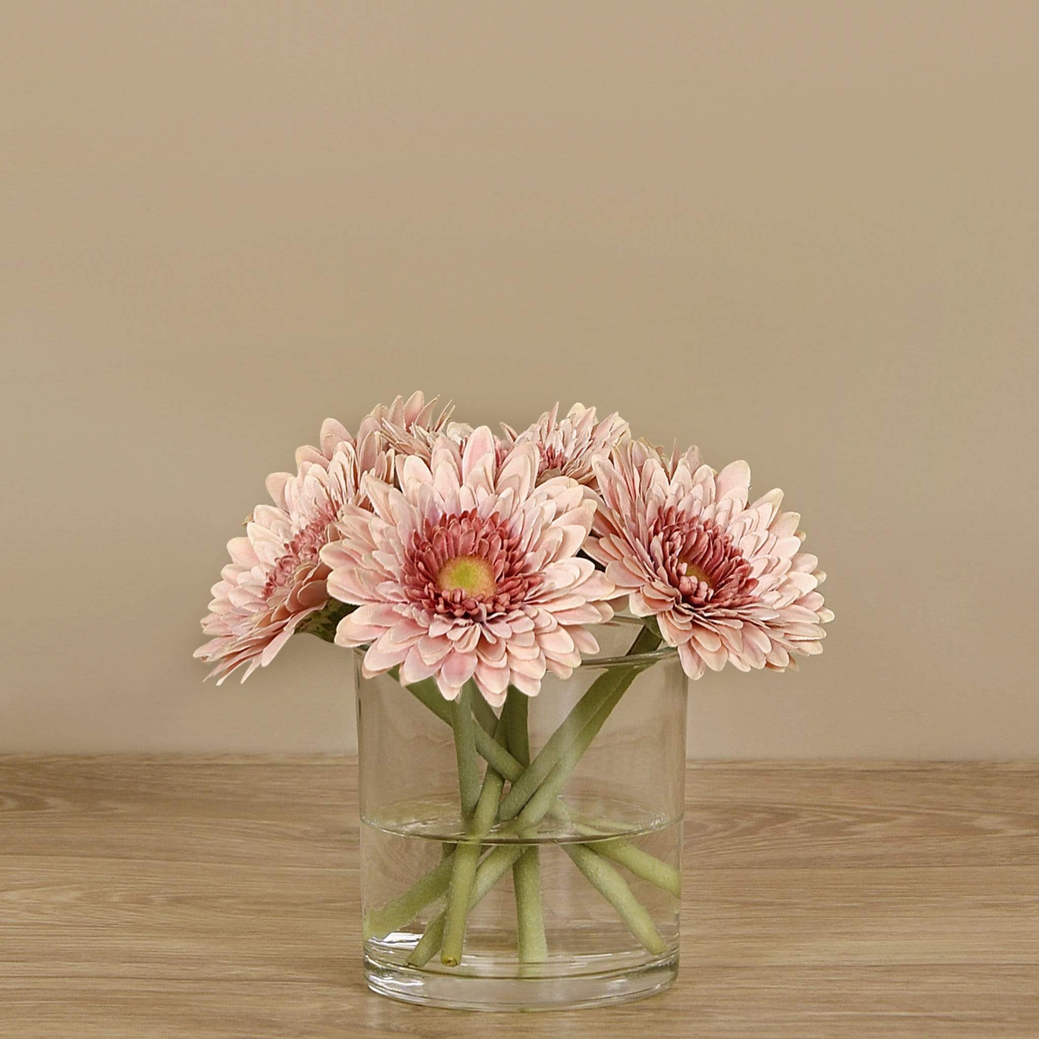 Artificial Gerbera Arrangement in Glass Vase - Image 5