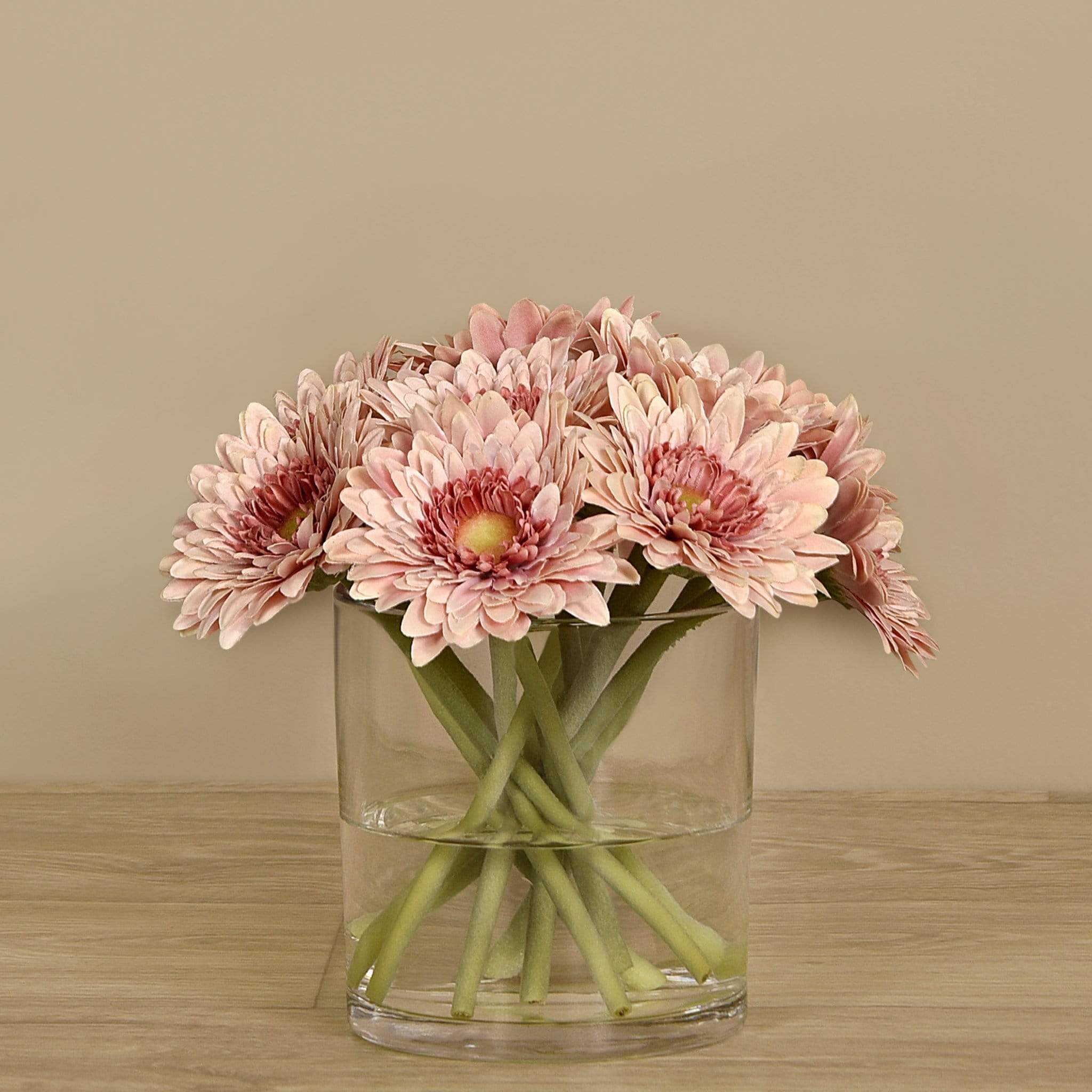 Artificial Gerbera Arrangement in Glass Vase - Image 6