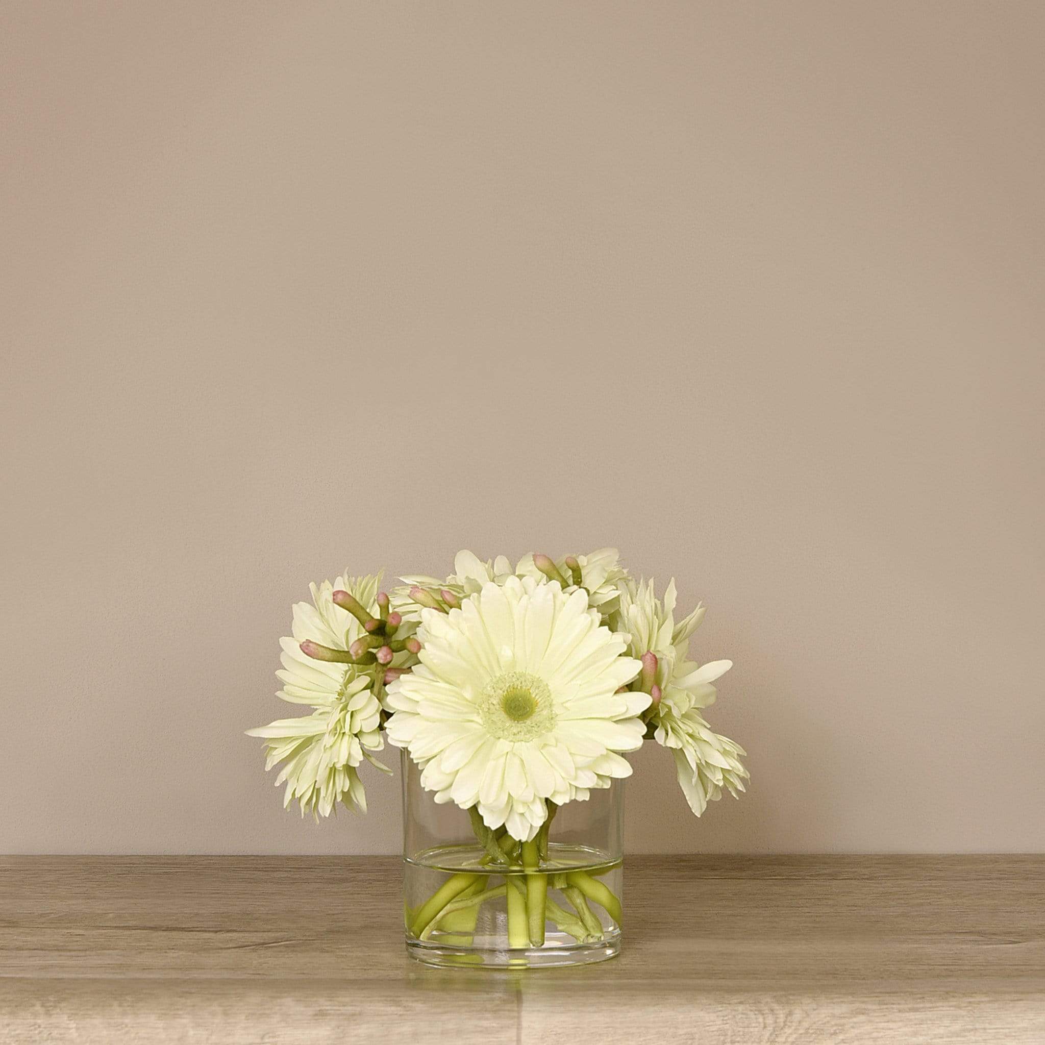 Artificial Gerbera Arrangement in Glass Vase - Image 10