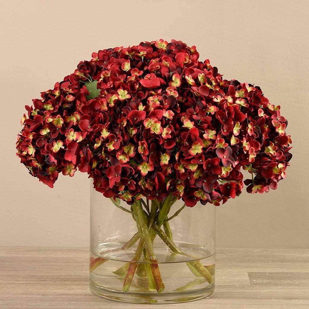 Artificial Hydrangea in Glass Vase - Image 6