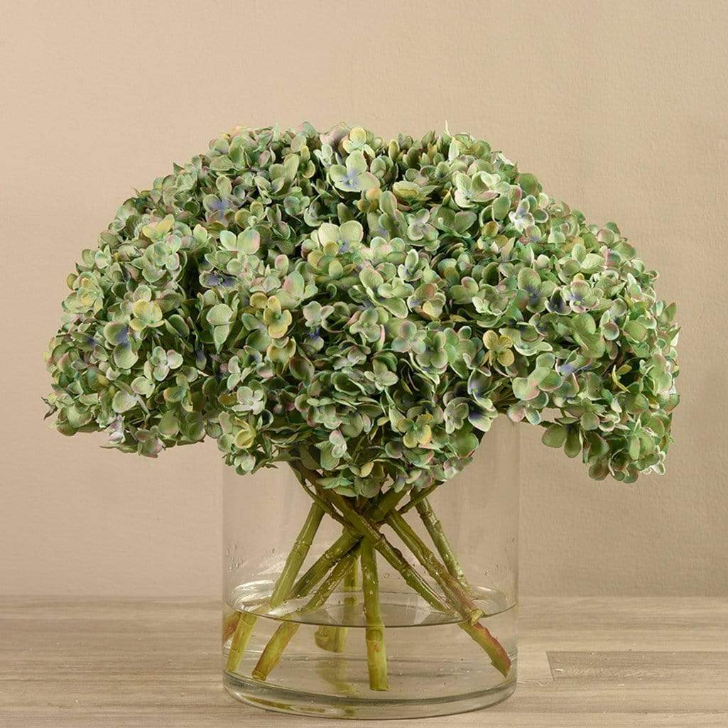 Artificial Hydrangea in Glass Vase - Image 7