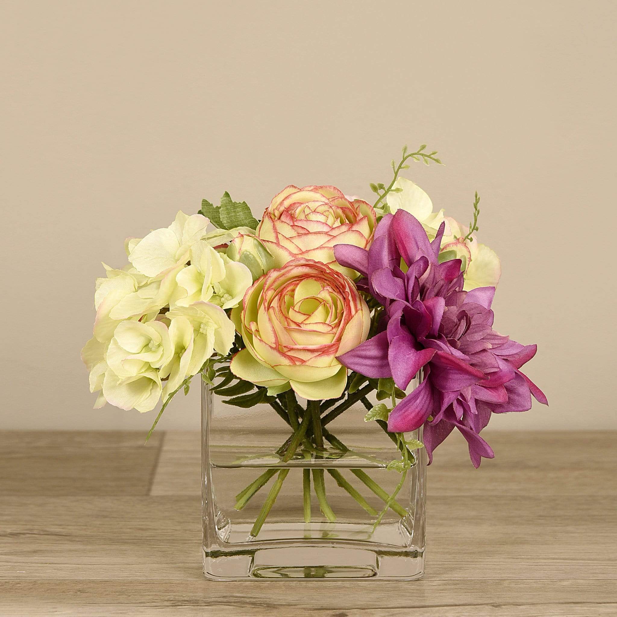 Artificial Hydrangea & Dahlia Arrangement - Image 2