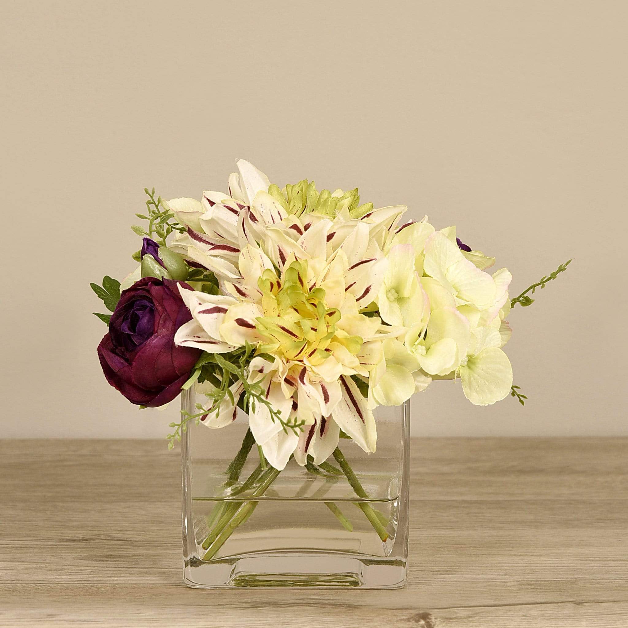 Artificial Hydrangea & Dahlia Arrangement - Image 5