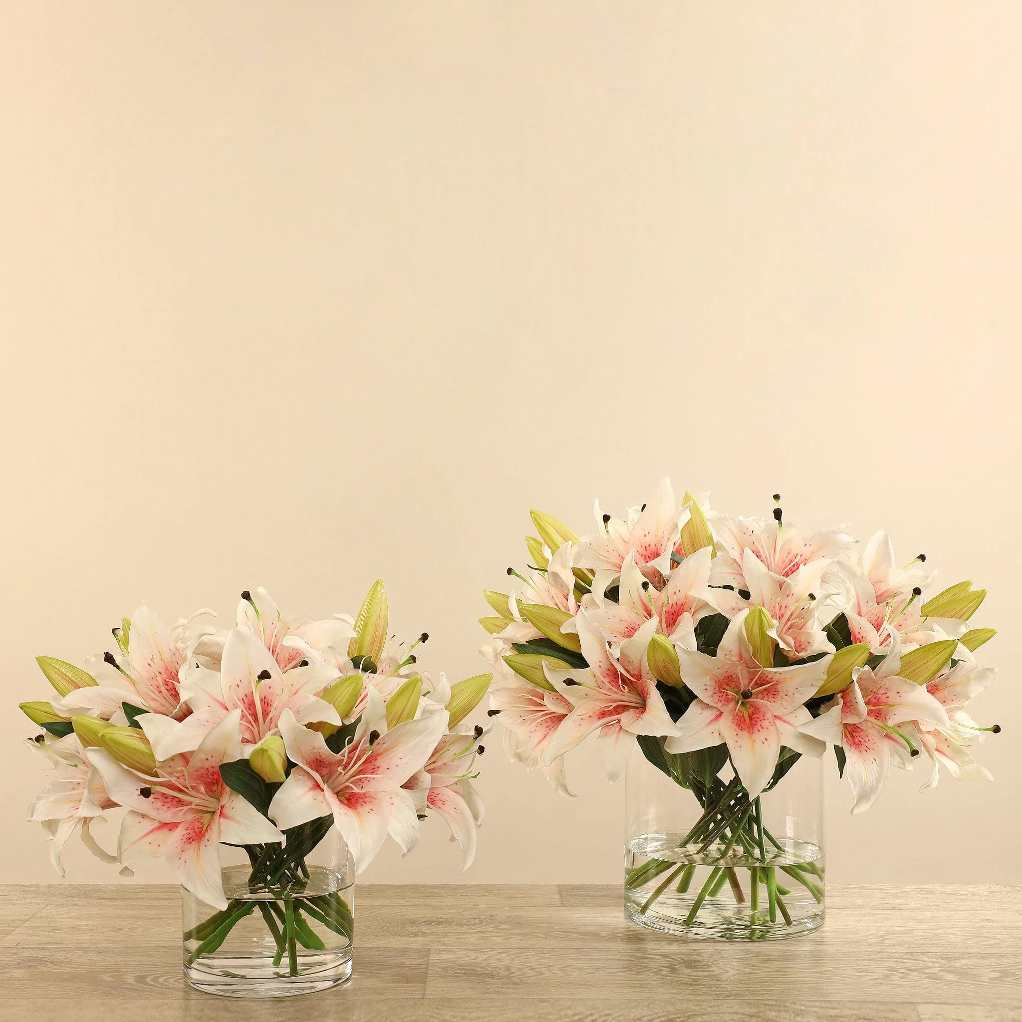 Artificial Lily in Glass Vase - Image 6