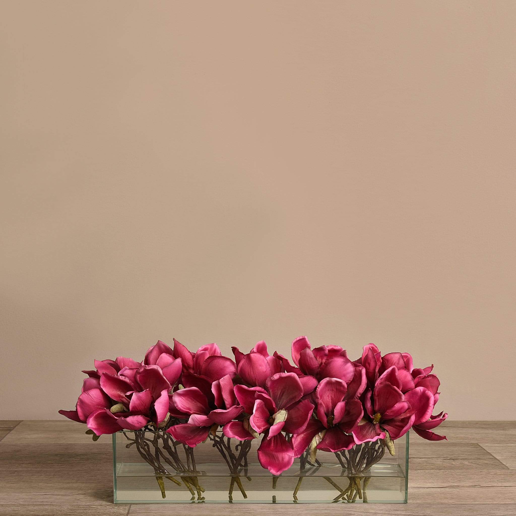 Artificial Magnolia in Glass Vase - Image 10