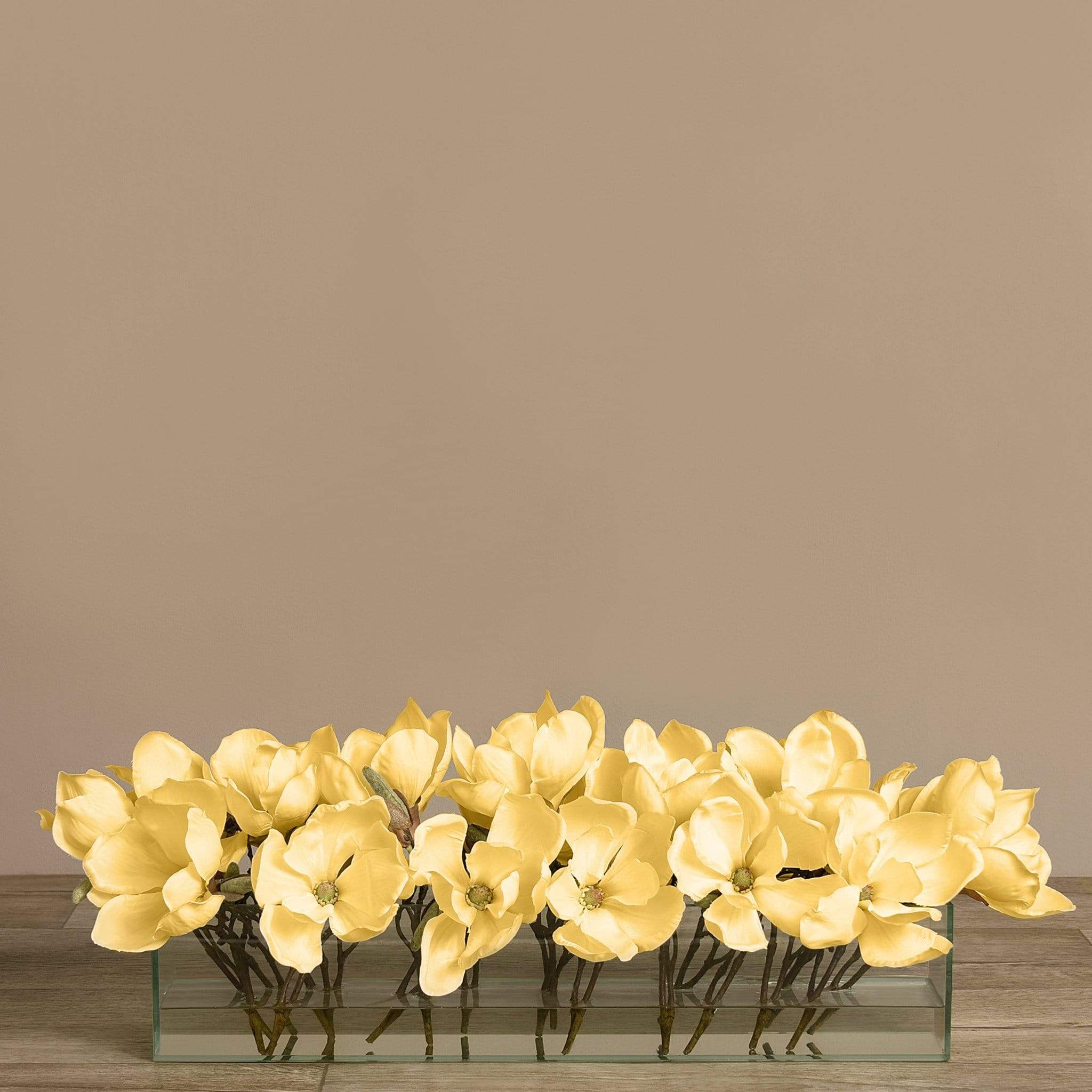 Artificial Magnolia in Glass Vase - Image 15