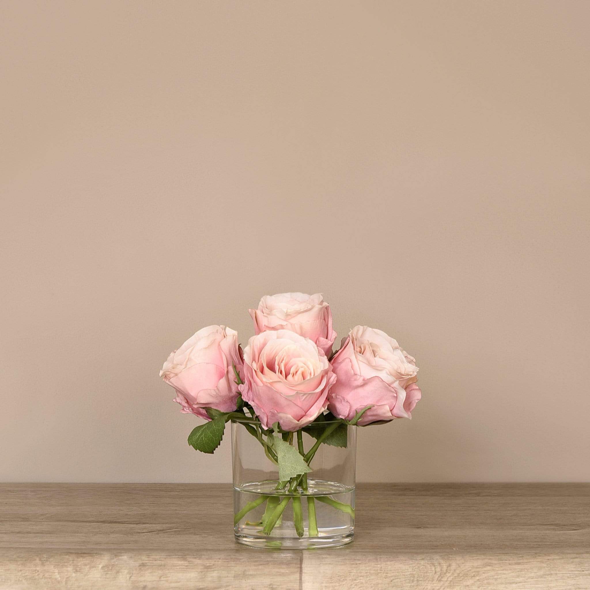 Artificial Rose Arrangement in Glass Vase - Image 10