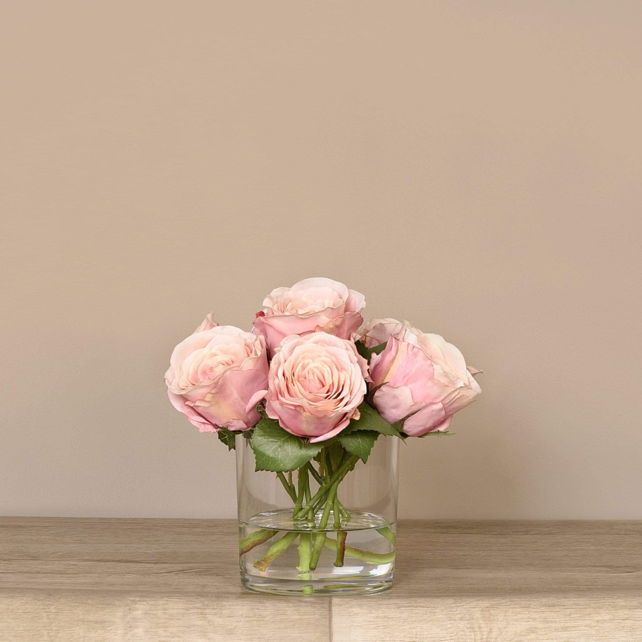 Artificial Rose Arrangement in Glass Vase - Image 11