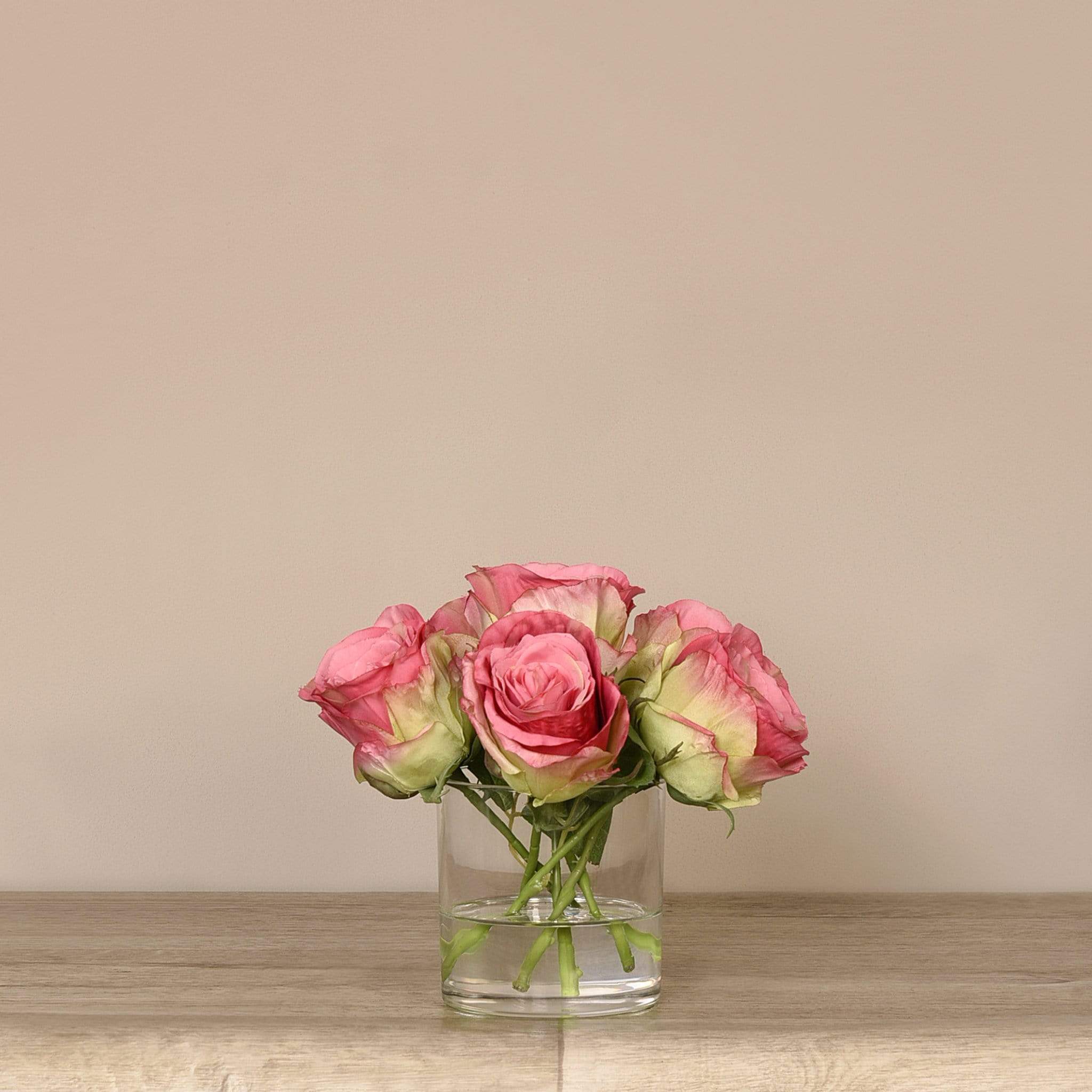 Artificial Rose Arrangement in Glass Vase - Image 14