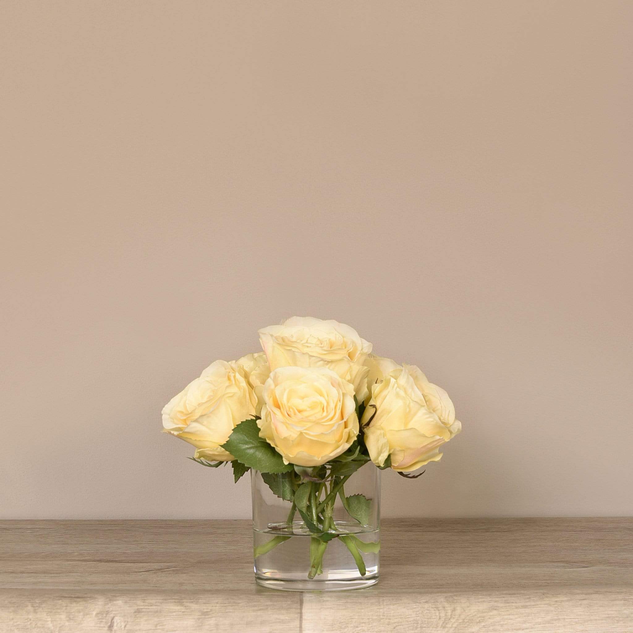 Artificial Rose Arrangement in Glass Vase - Image 18