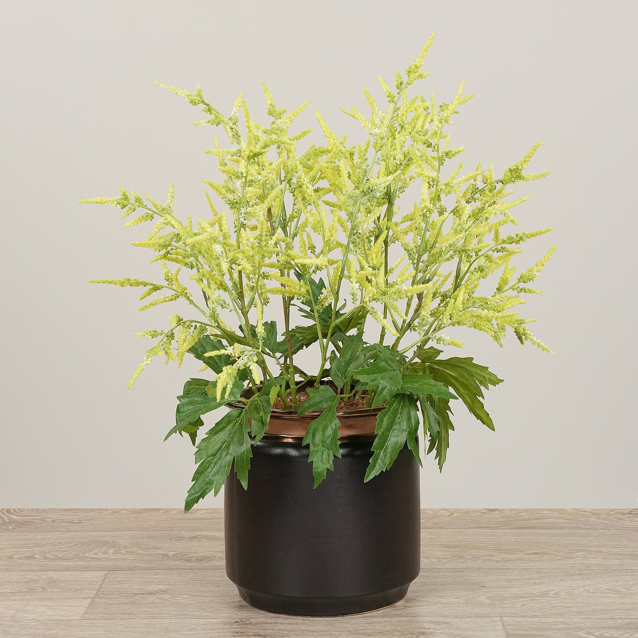 Artificial Astilbe Arrangement in Ceramic Vase