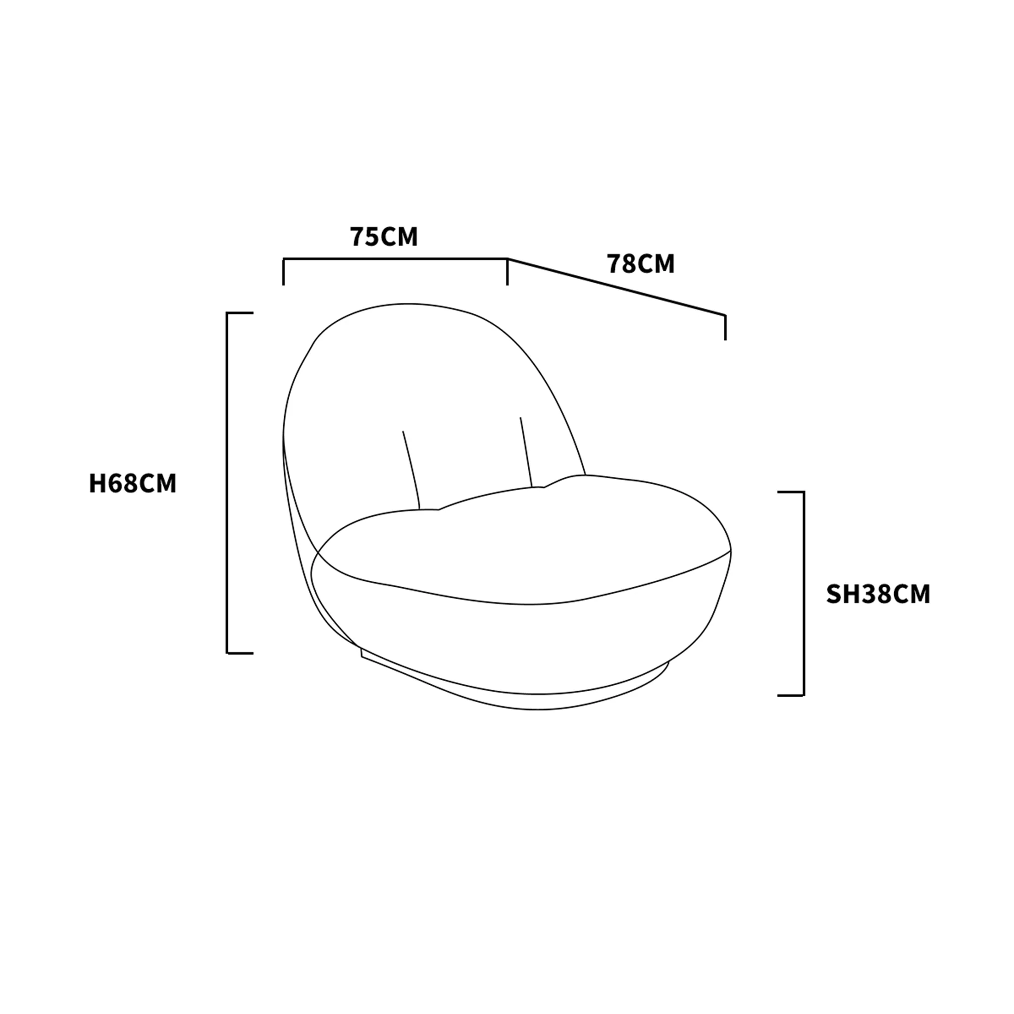 Bailey Armchair Lounge Chair - Image 3