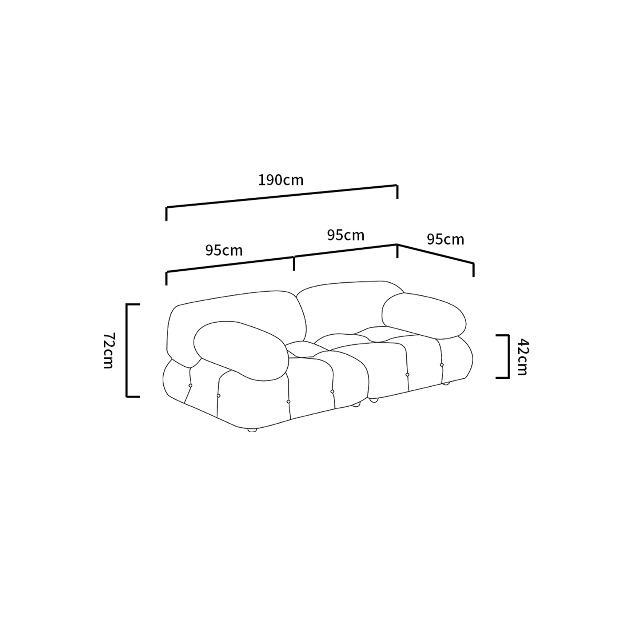 Bastia - Bouclé Sofa - Image 8