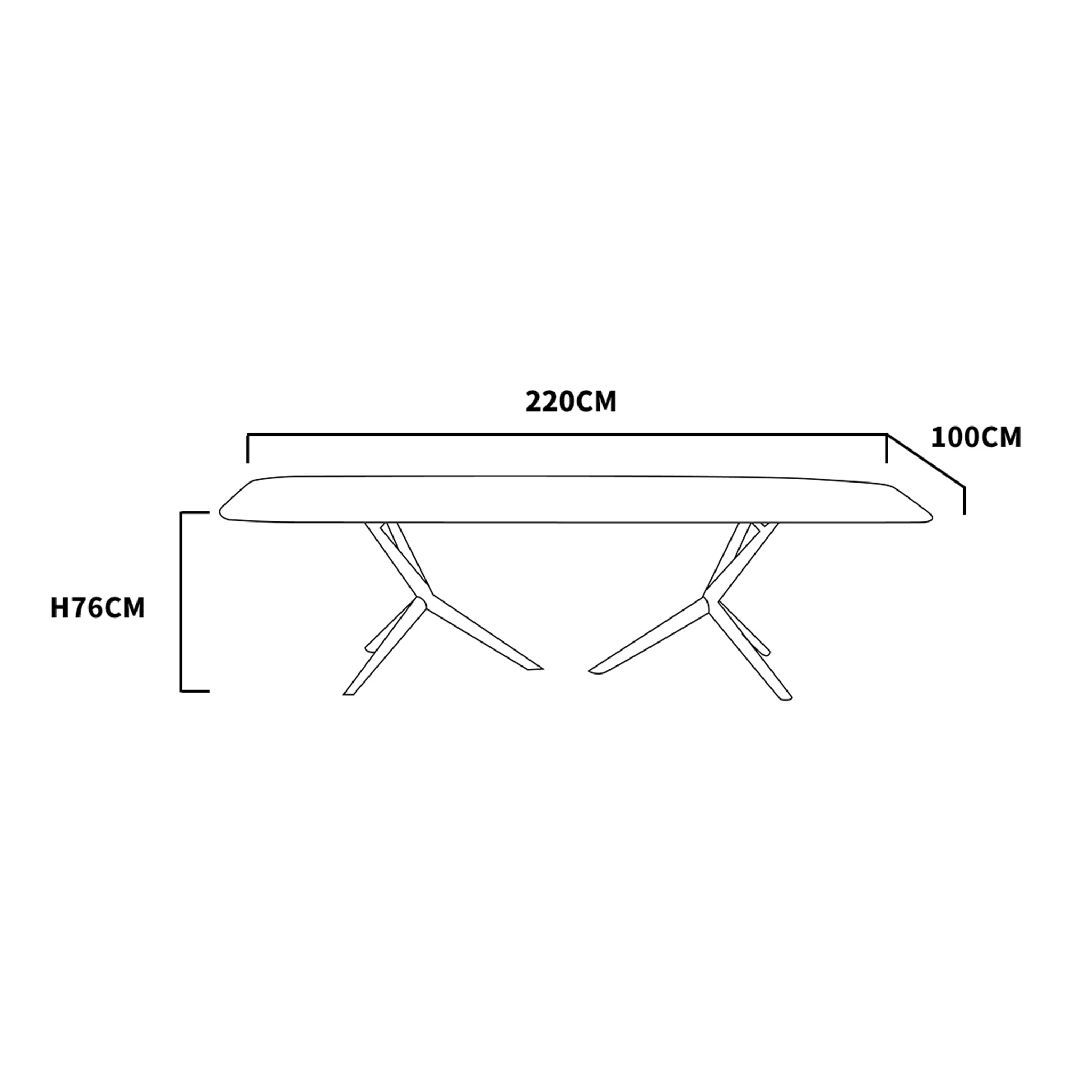 Brooklyn Dining Table 220cm - Image 3