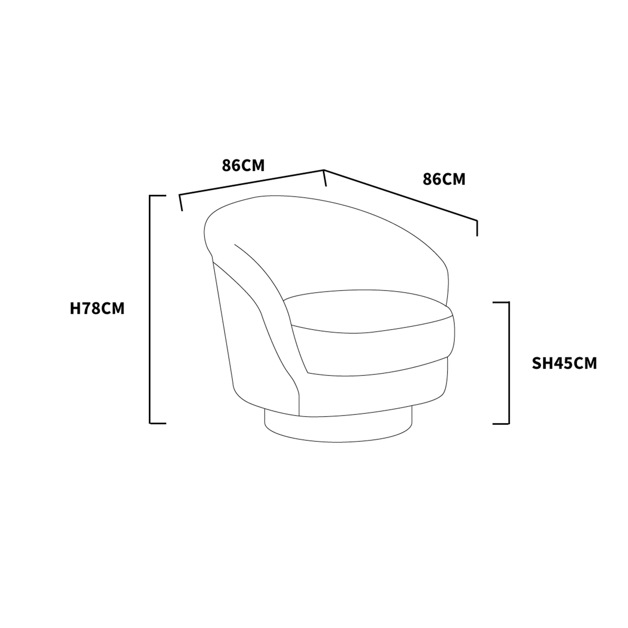 Burnaby Swivel Armchair Lounge Chair - Image 6