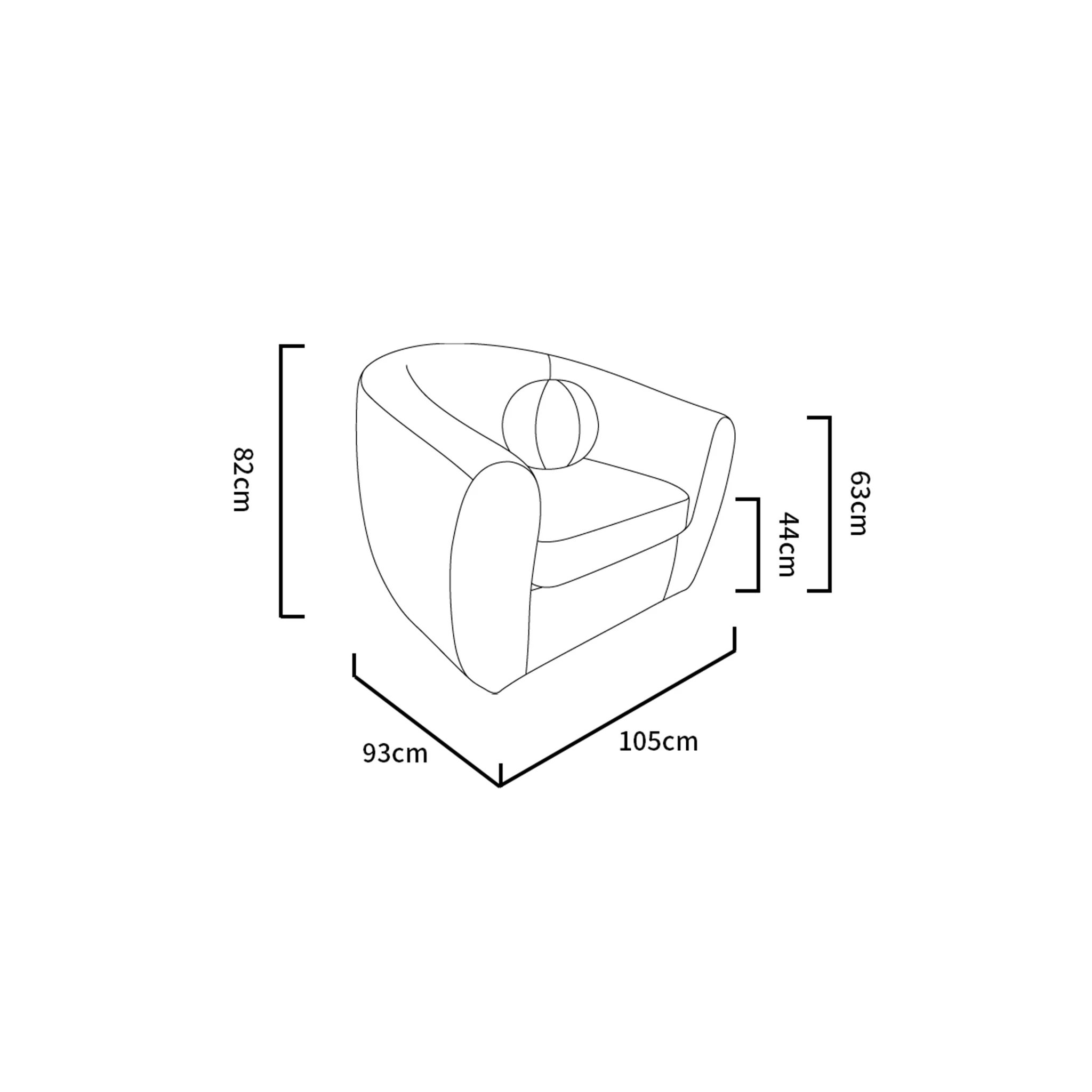 Cali - Bouclé Sofa - Image 12