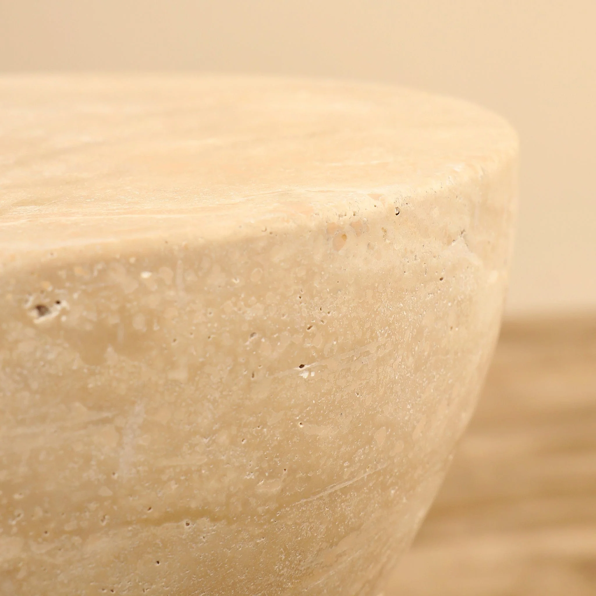 Cassian Travertine Side Table - Image 3