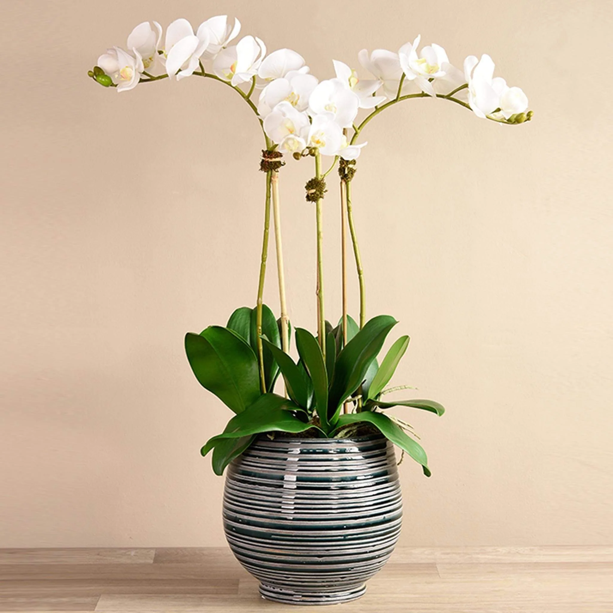 Coastal Artificial Orchid Arrangement - Image 8