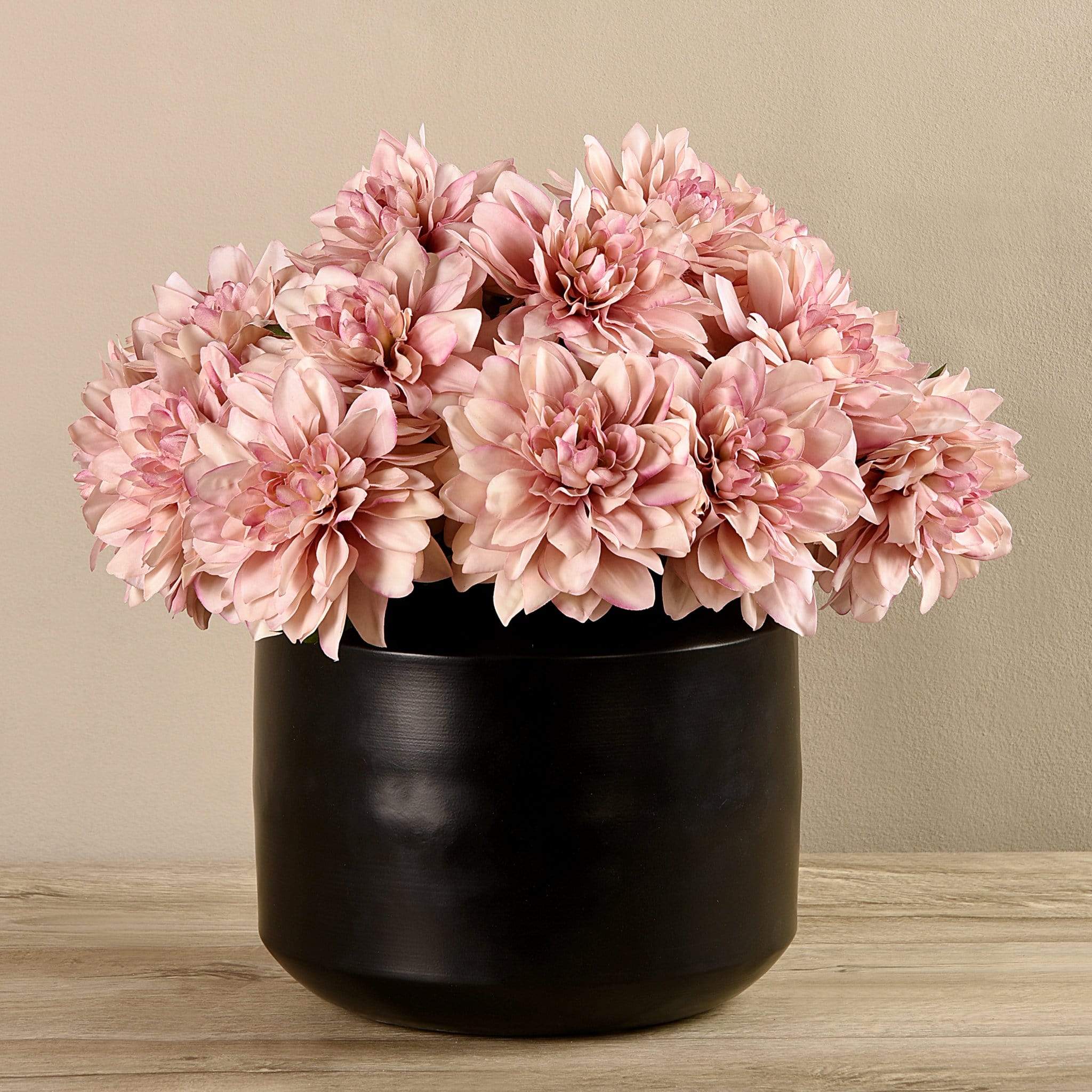 Artificial Dahlia in Black Vase - Image 2