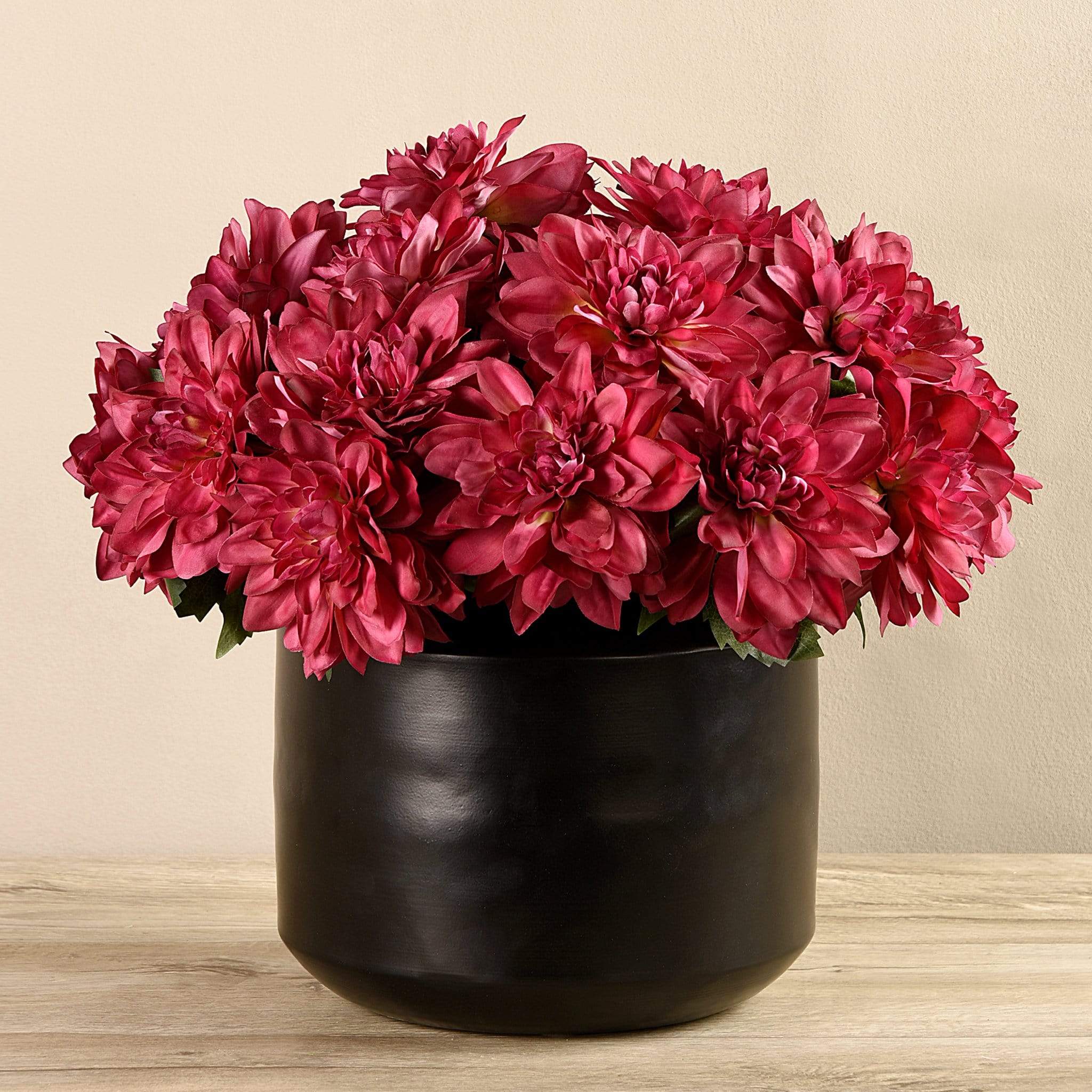 Artificial Dahlia in Black Vase - Image 4