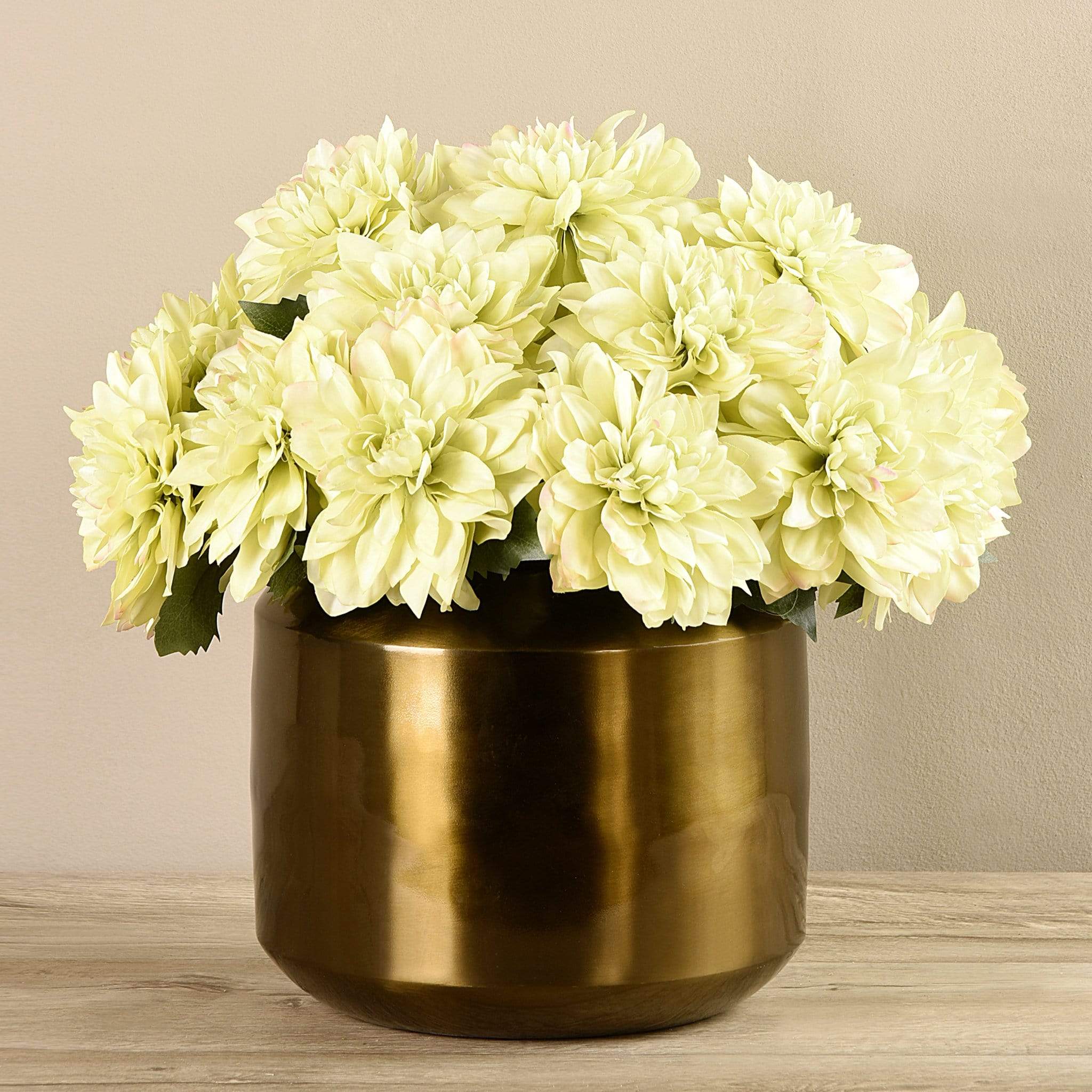 Artificial Dahlia in Copper Vase - Image 5