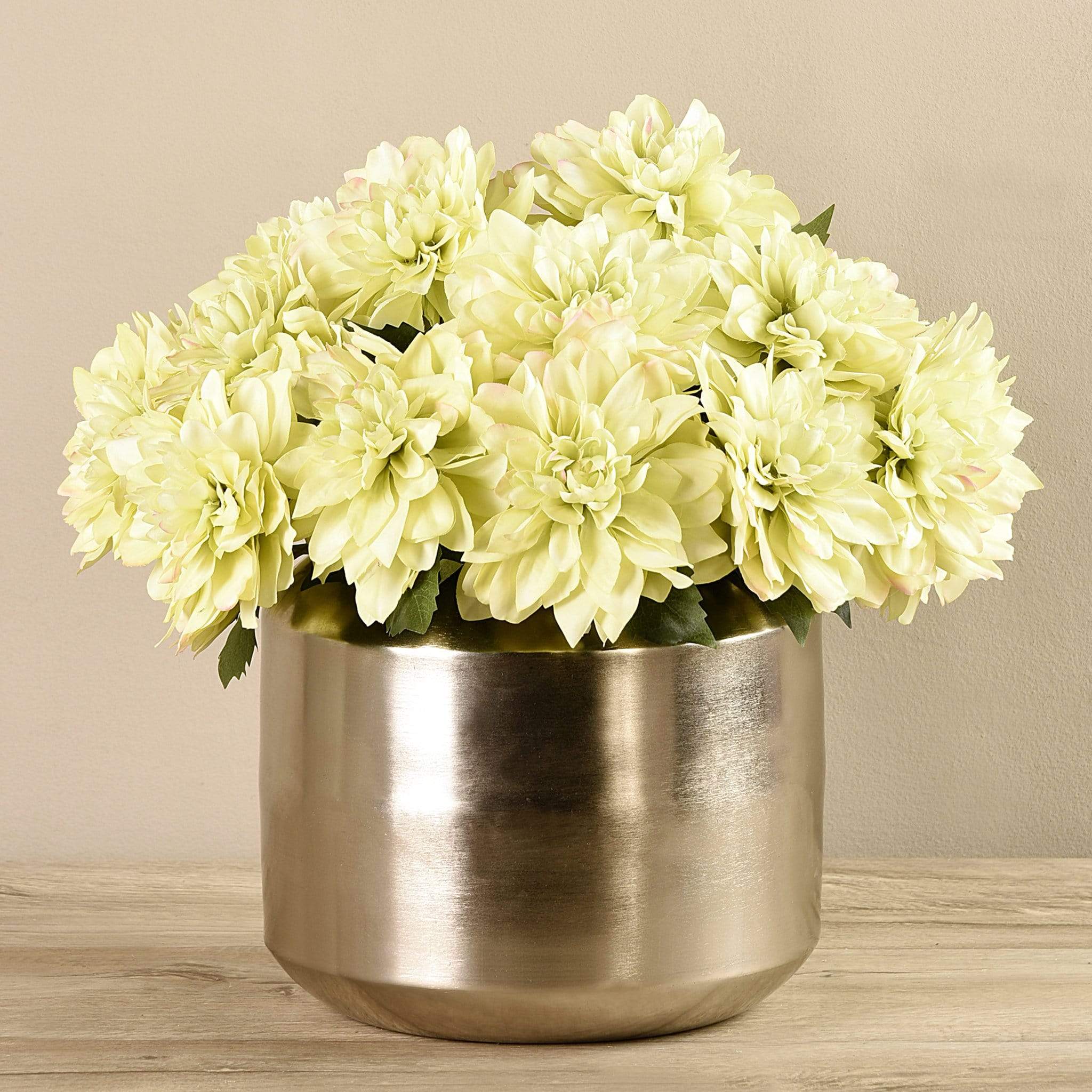 Artificial Dahlia in Silver Vase - Image 5