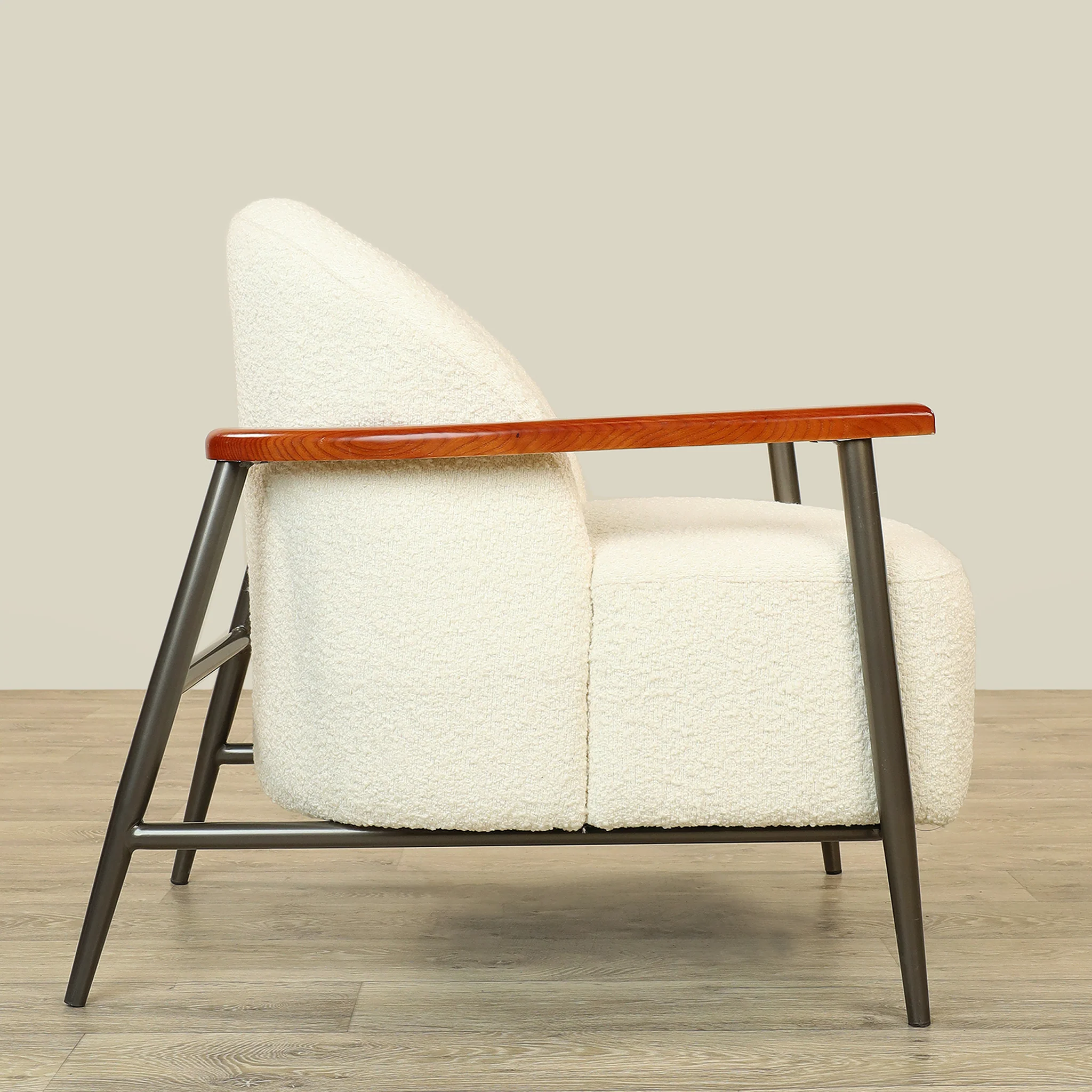 Eady - Bouclé Armchair Lounge Chair - Image 3