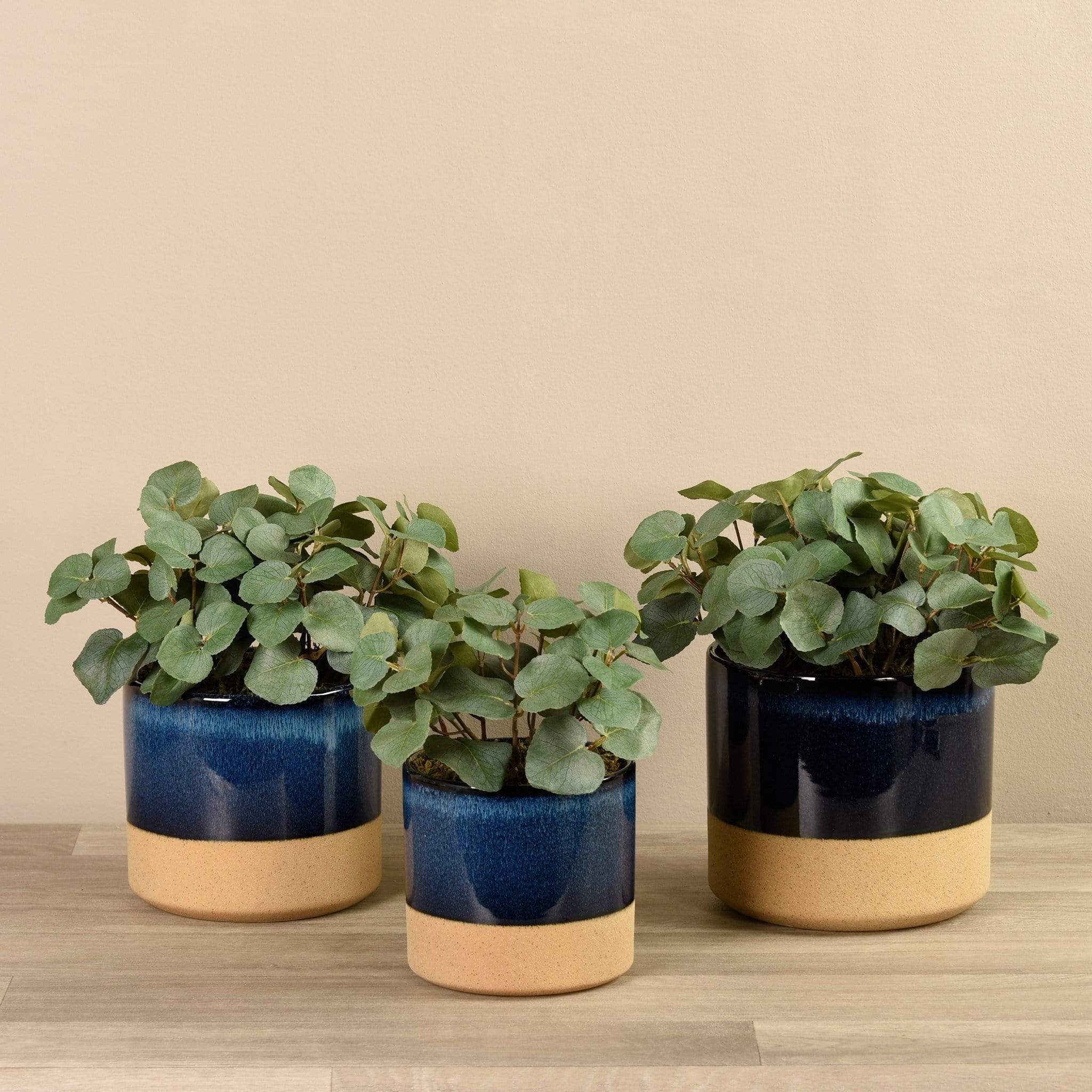 Artificial Eucalyptus Arrangement in Ceramic Vase