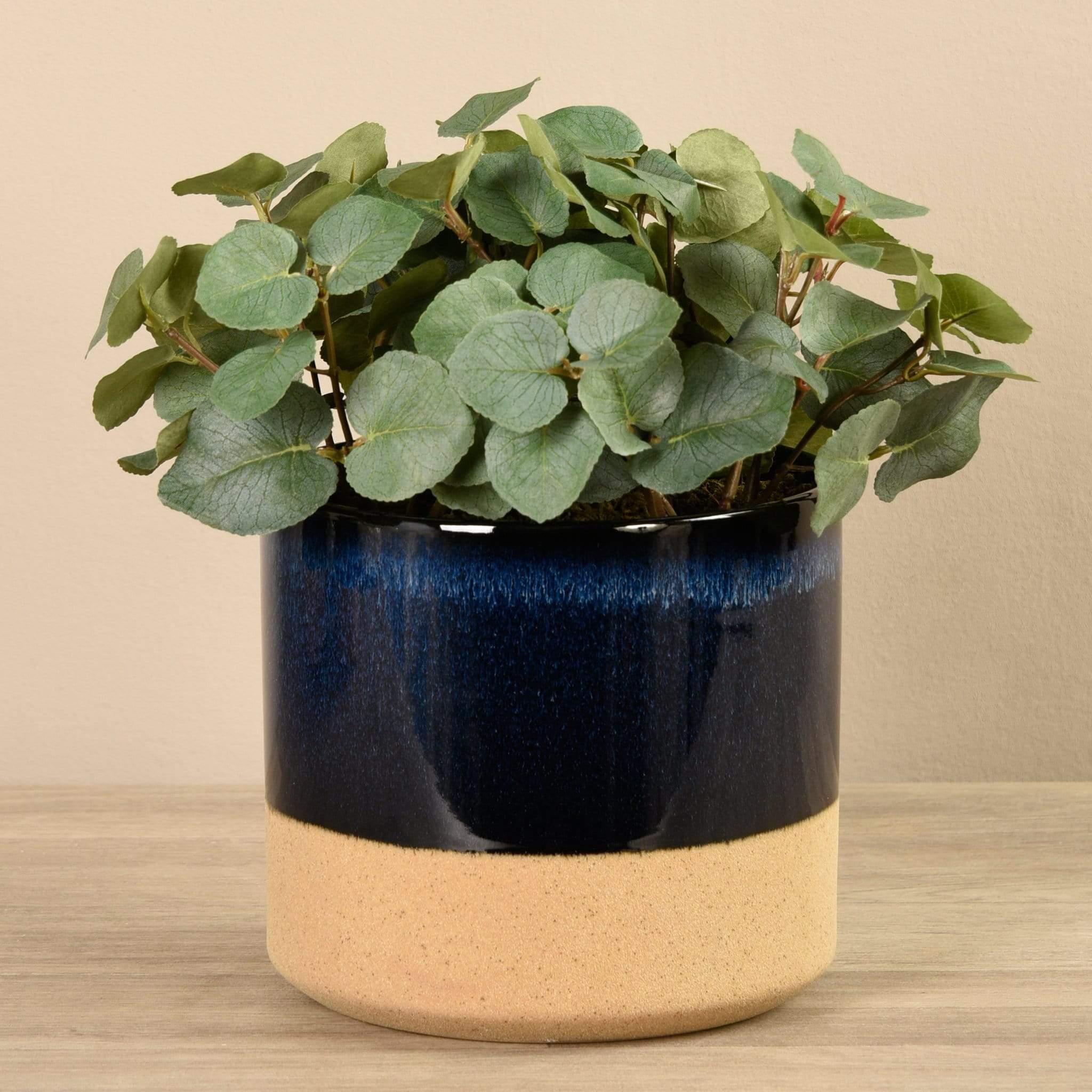 Artificial Eucalyptus Arrangement in Ceramic Vase - Image 4
