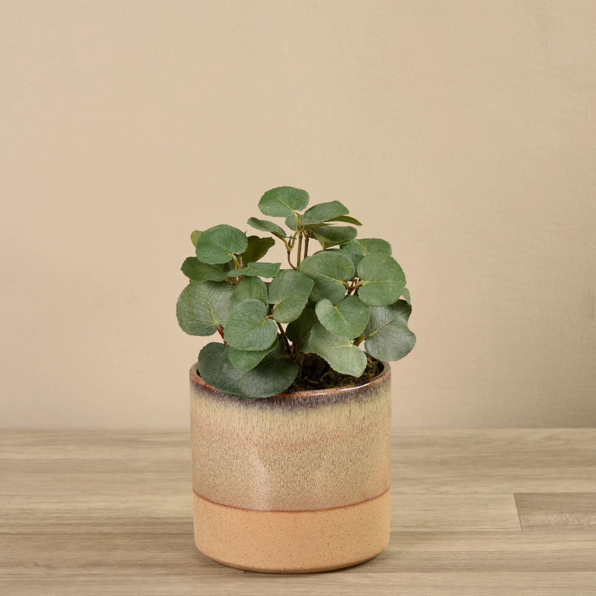 Artificial Eucalyptus Arrangement in Ceramic Vase - Image 2