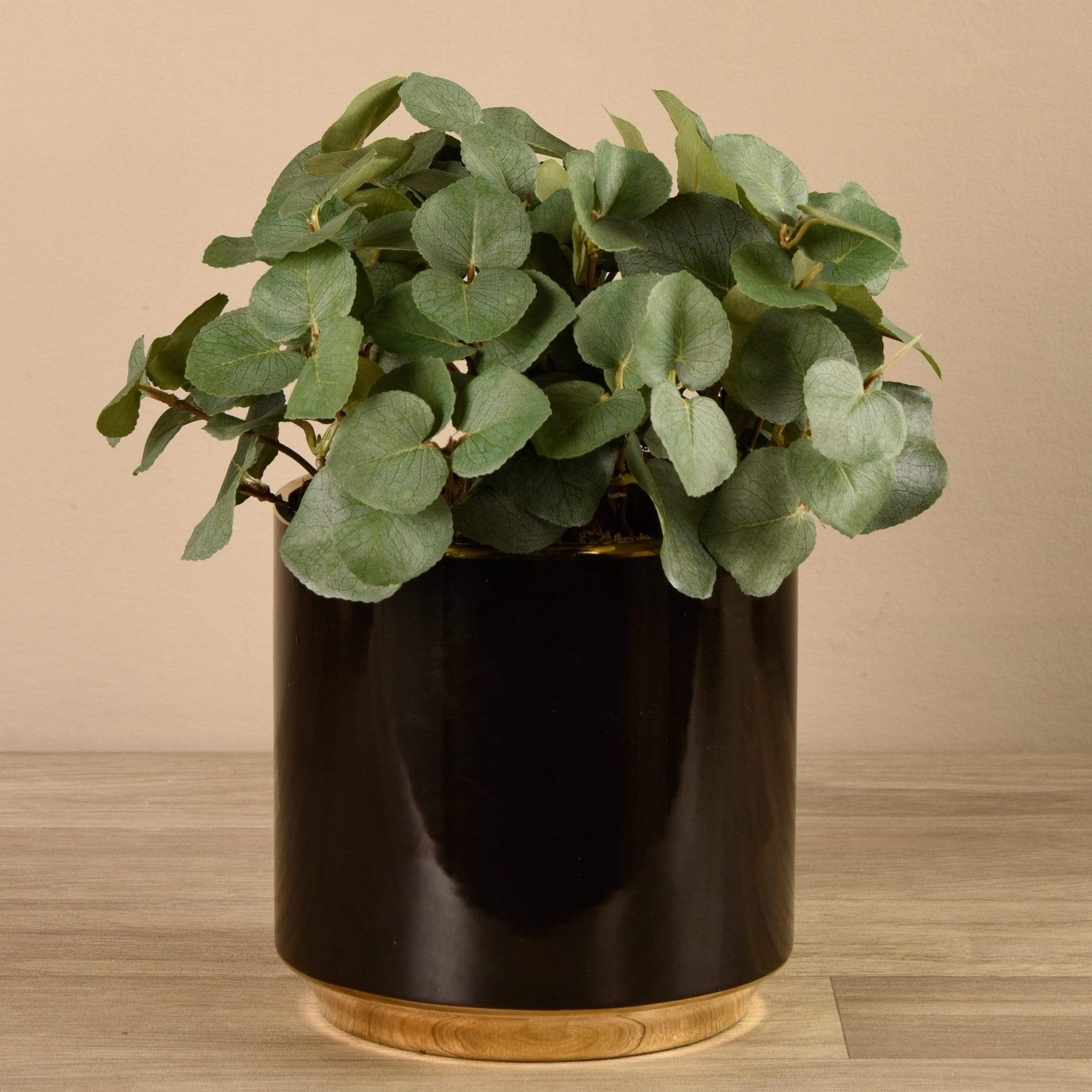 Artificial Eucalyptus in Black Pot - Image 3