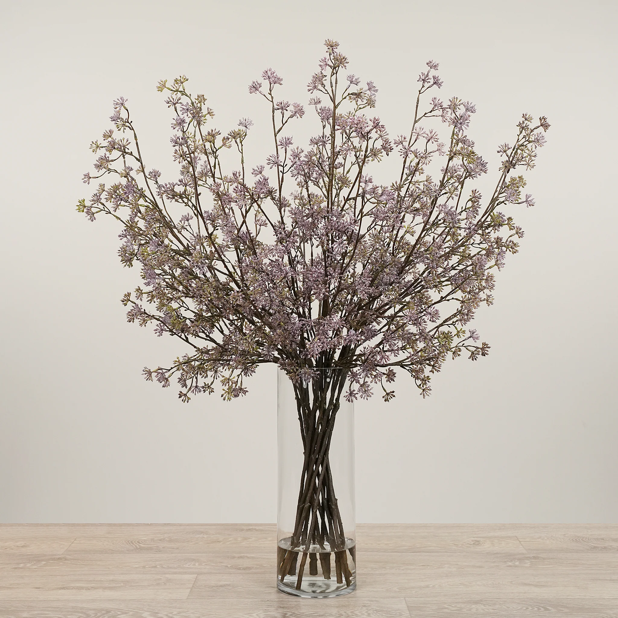 Artificial Eucalyptus Spray Arrangement in Glass Vase