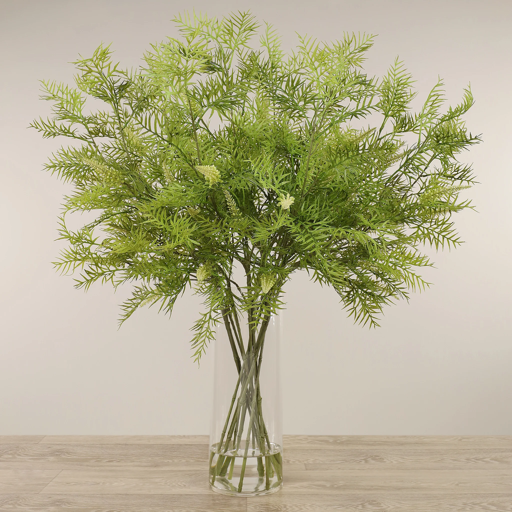 Artificial Grevillea Arrangement in Glass Vase