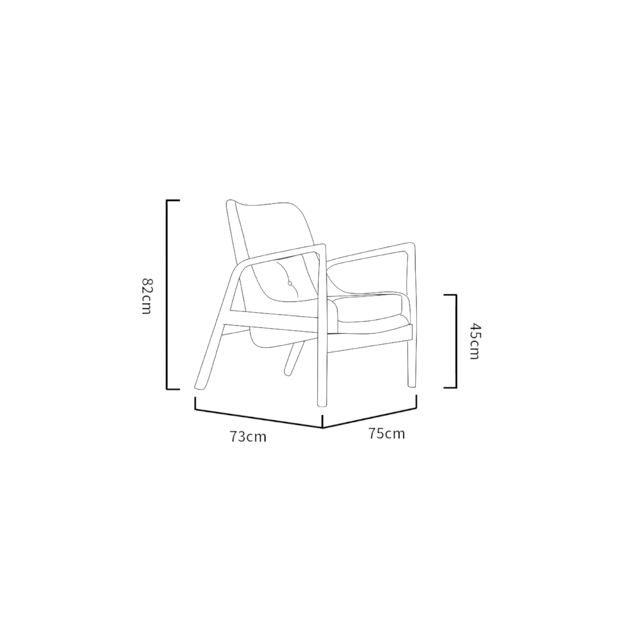 Helio Armchair Lounge Chair - Image 4