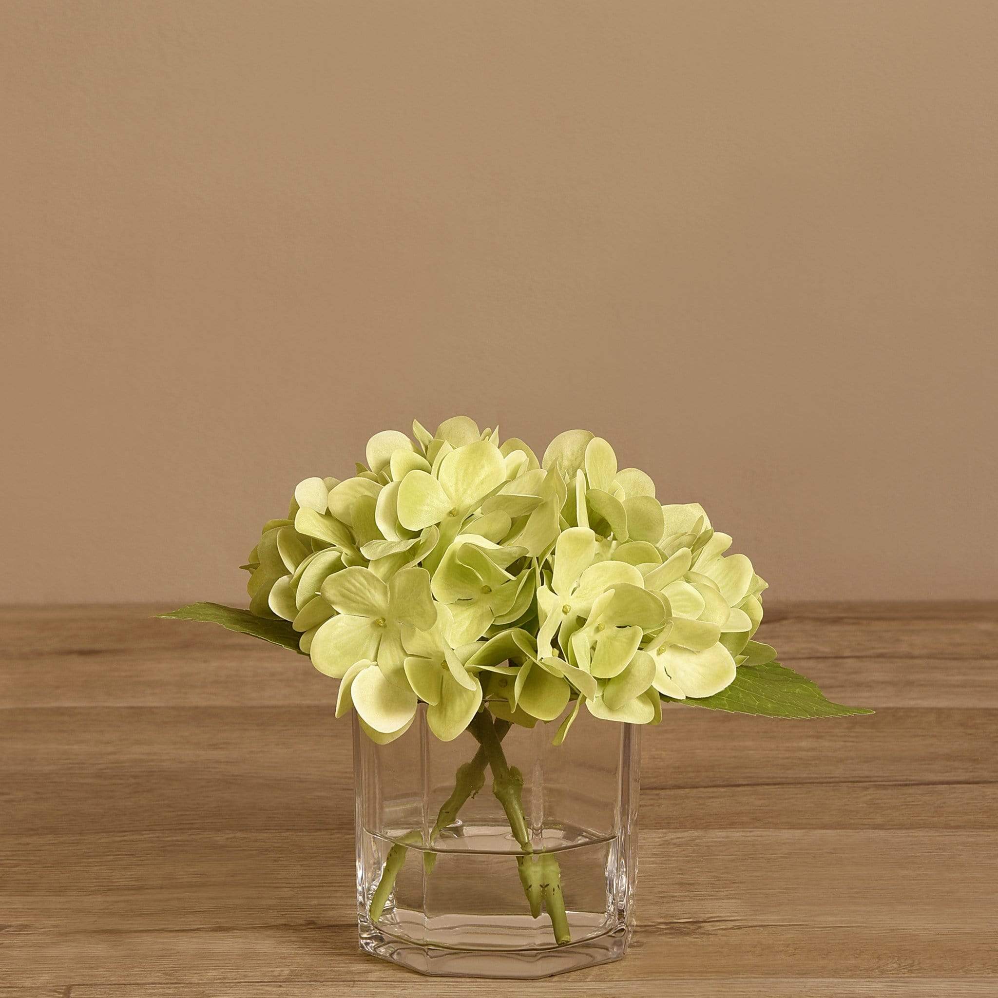 Hydrangea Arrangement in Glass Vase - Image 12