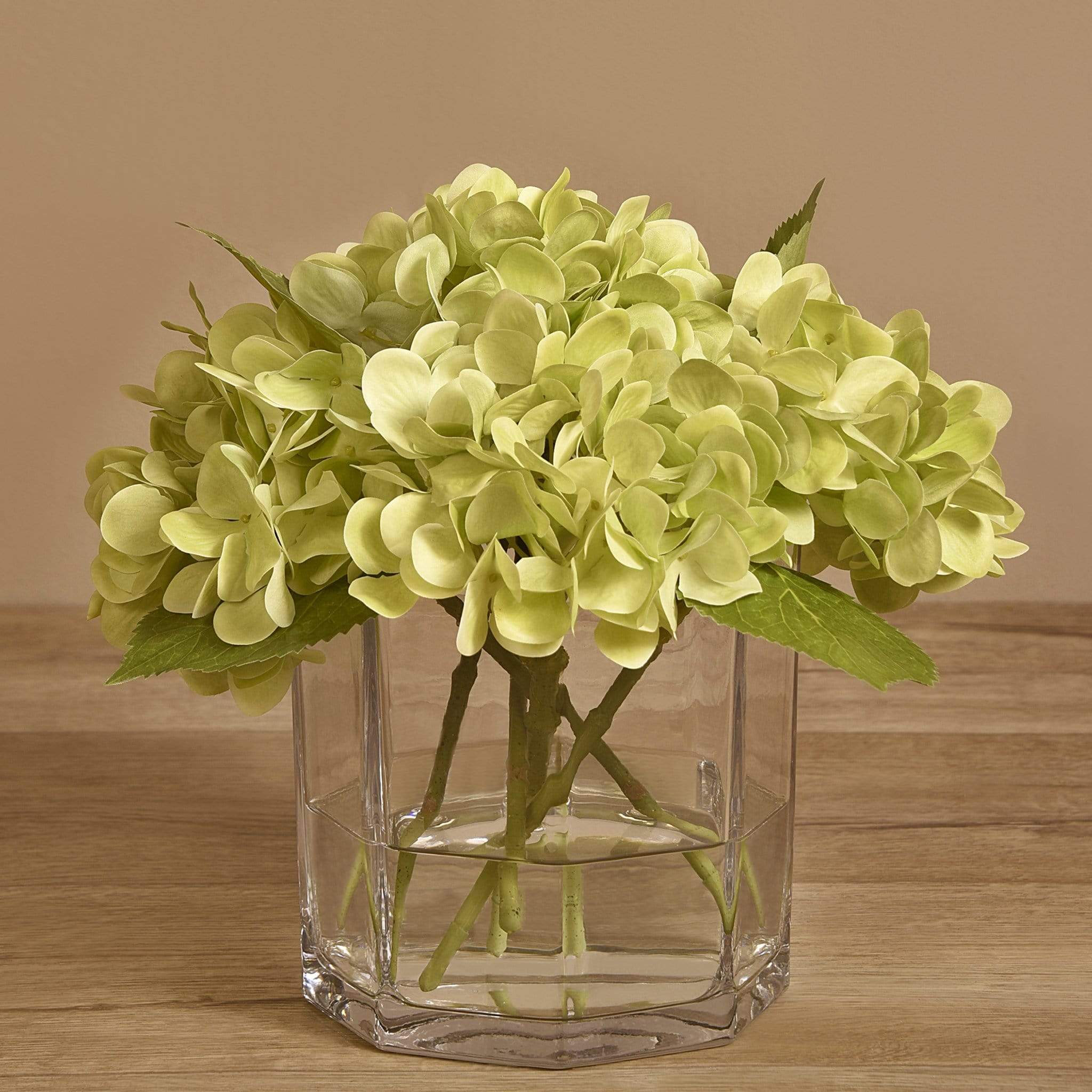 Hydrangea Arrangement in Glass Vase - Image 14