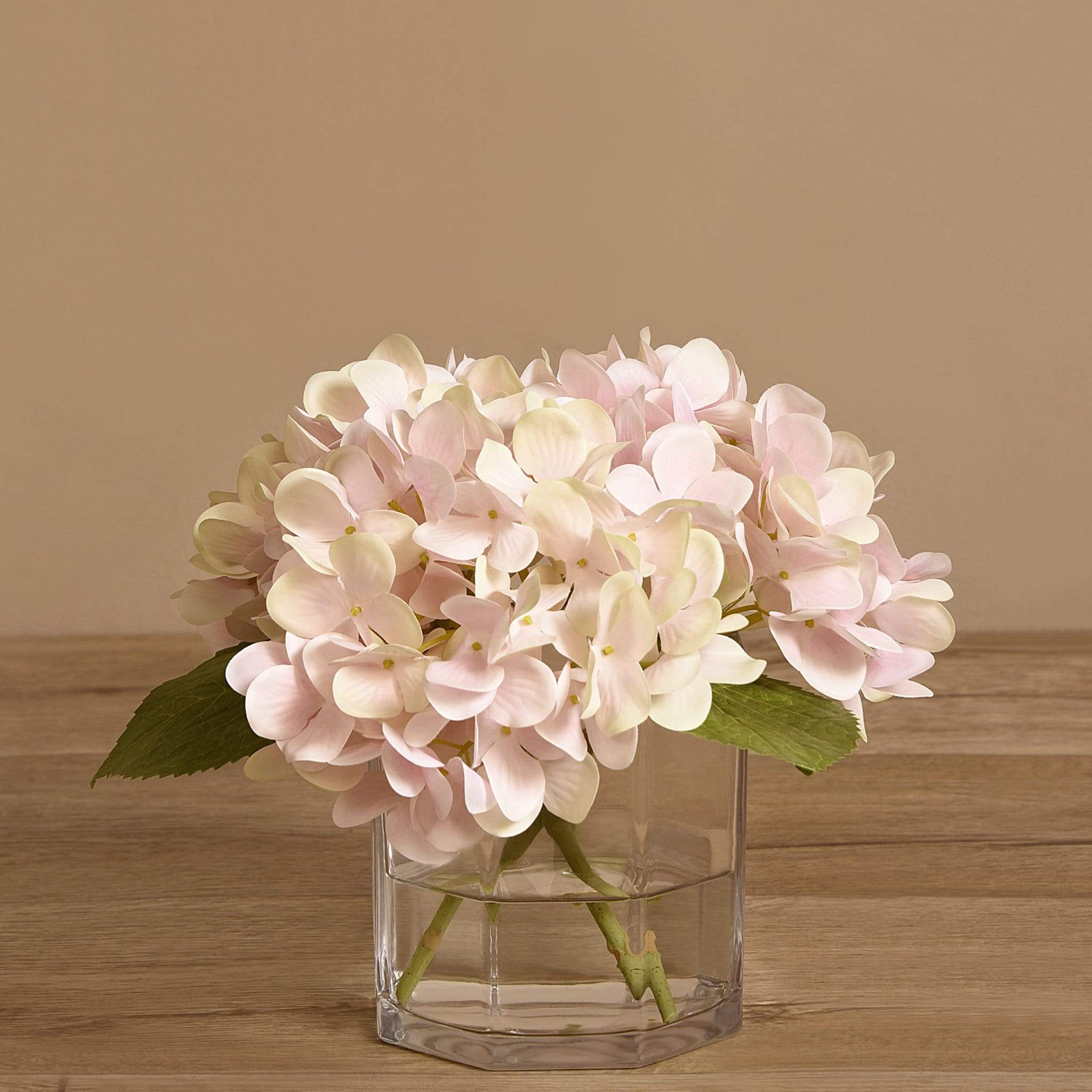 Hydrangea Arrangement in Glass Vase - Image 17