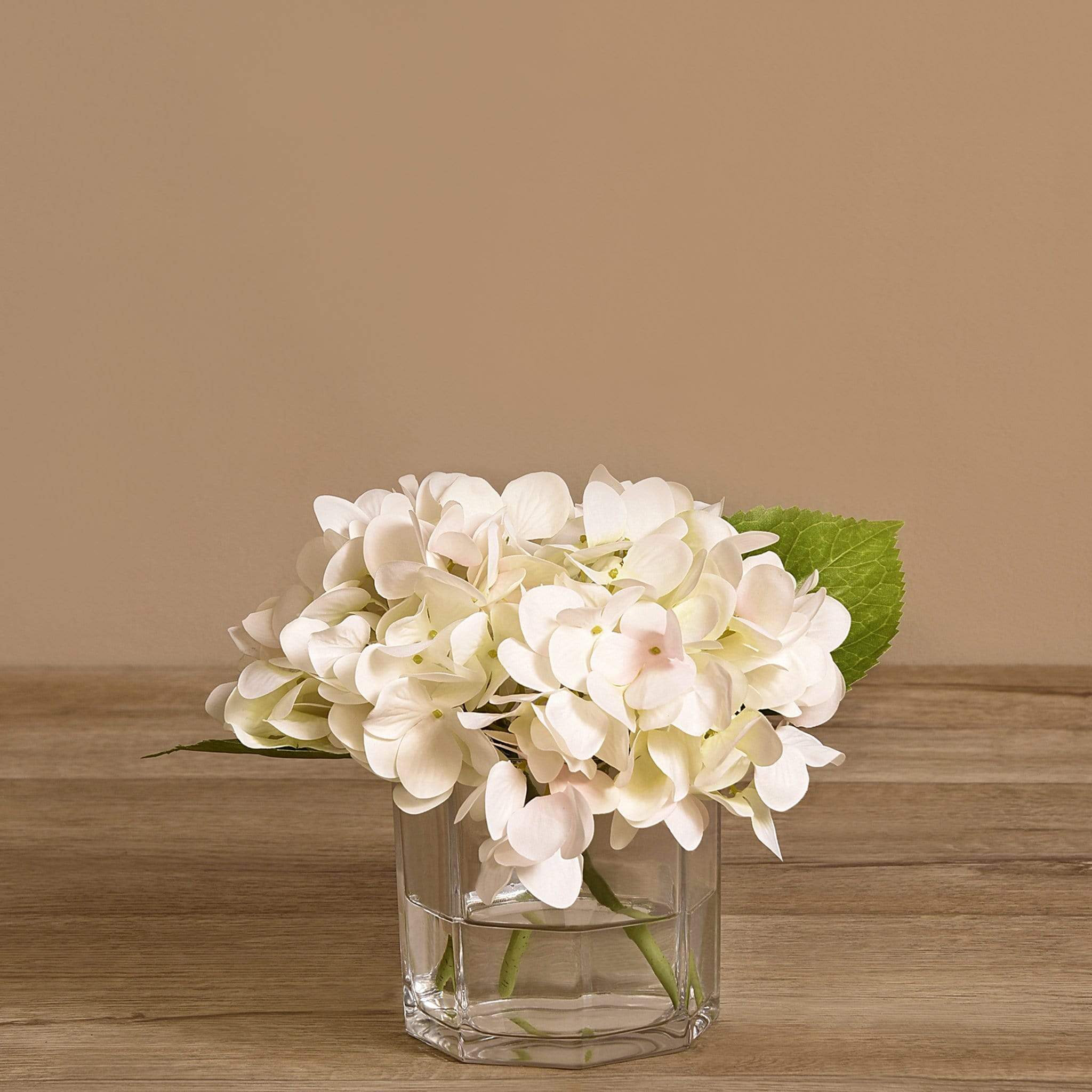 Hydrangea Arrangement in Glass Vase - Image 19
