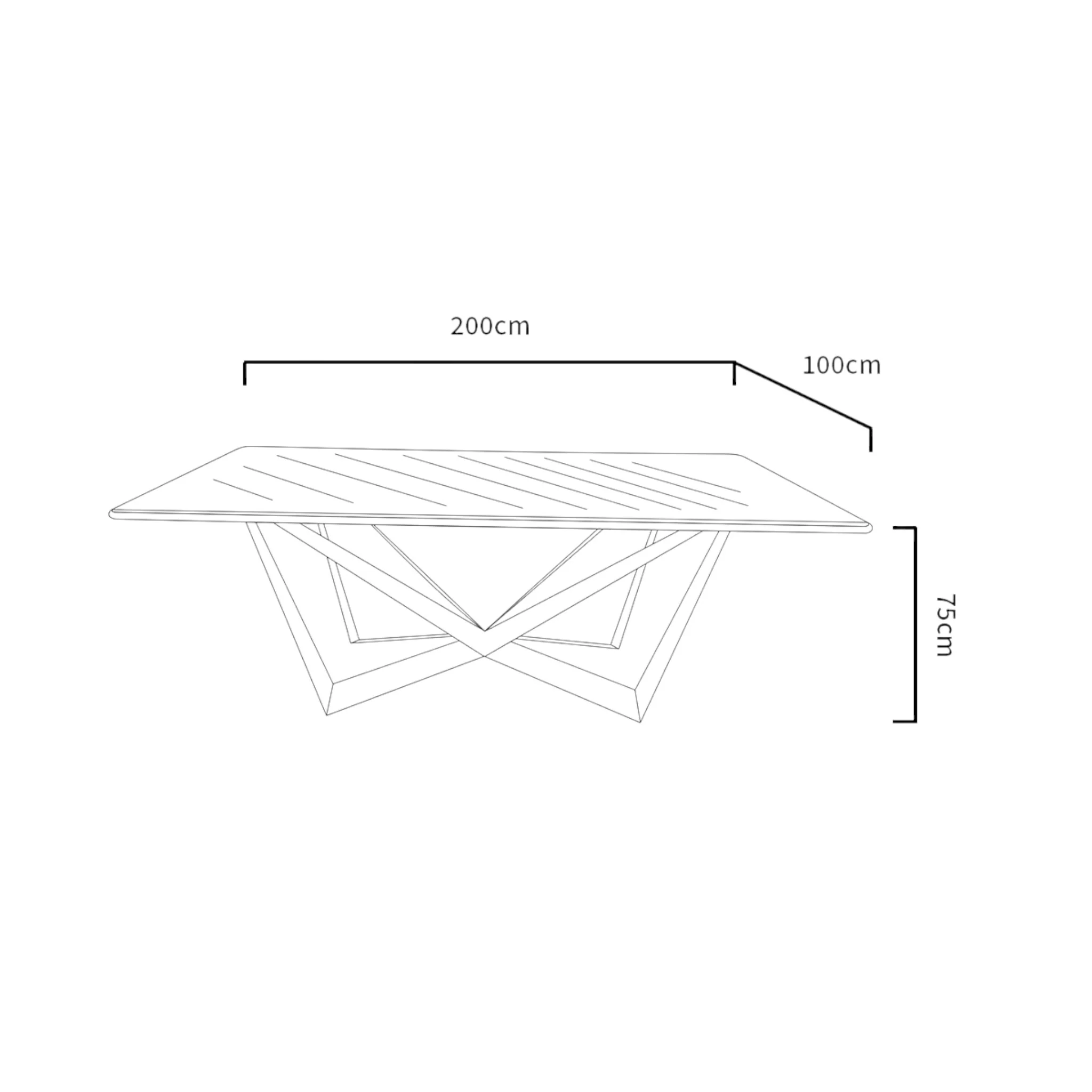 Lalette Dining Table 160cm|180cm|200cm|220cm - Image 10